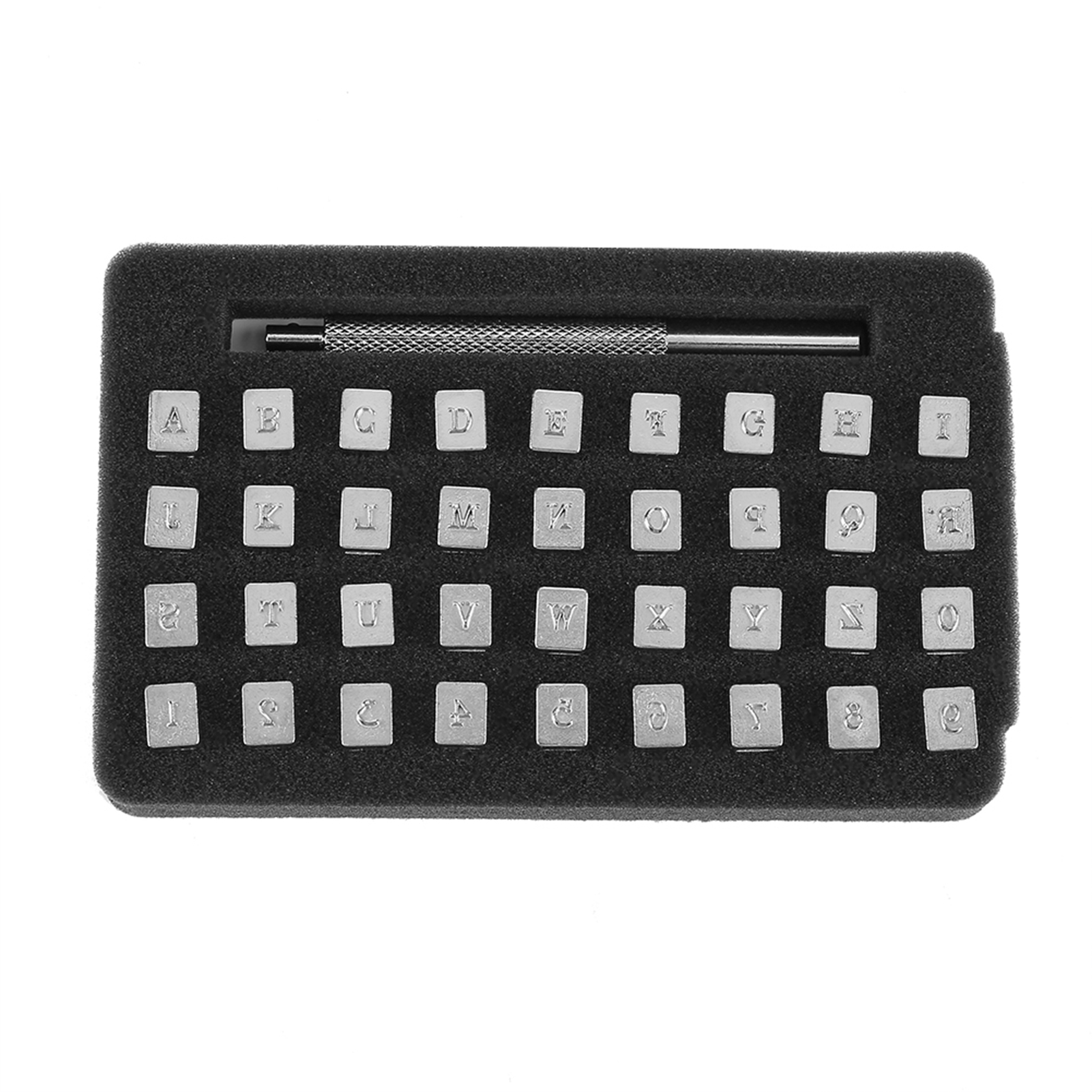 Set Mit 36 Stahlstempeln Mit Zahlen Und Buchstaben Zur Ledermarkierung, Diy-druckwerkzeug, 3 Mm