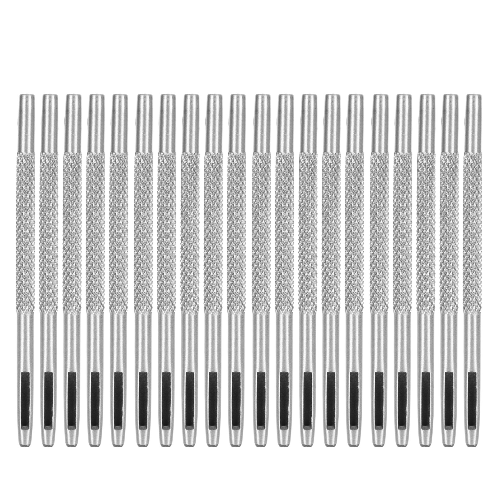 Set Mit 20 Verchromten Lederlochern Aus Kohlenstoffstahl In Verschiedenen Größen Für Uhrenarmbänder, Gürtel Und Bastelarbeiten (2 Mm)