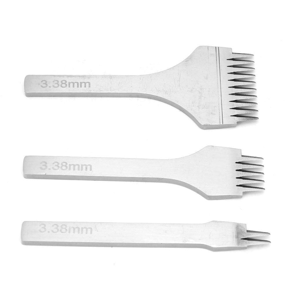 Set Mit 3 Pro Stitch Lederahlen 2,7/3,0/3,38/3,85 Mm – Handlochwerkzeug, Lederahle, Größe 3,38 Mm