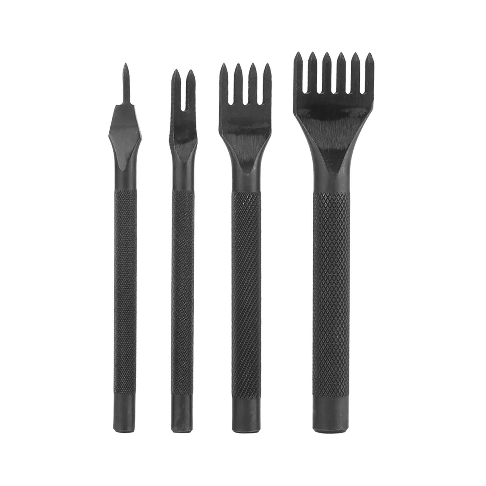 Diy-lederstanz- Und Nähwerkzeugset (4-teilig, 1+2+4+6 Zähne)