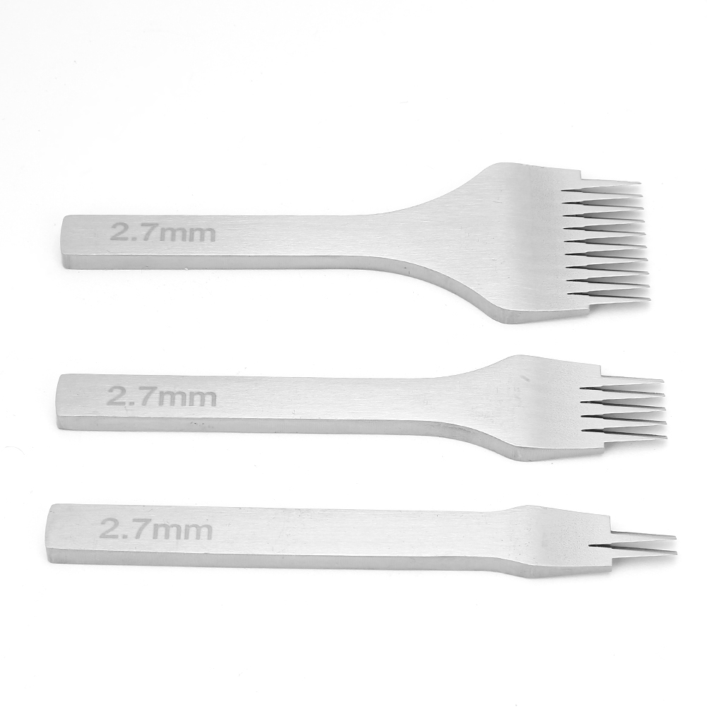 Set Mit 3 Pro Stitch Ledernähahlen 2,7/3,0/3,38/3,85 Mm Zum Stanzen Von Löchern (2,7 Mm)