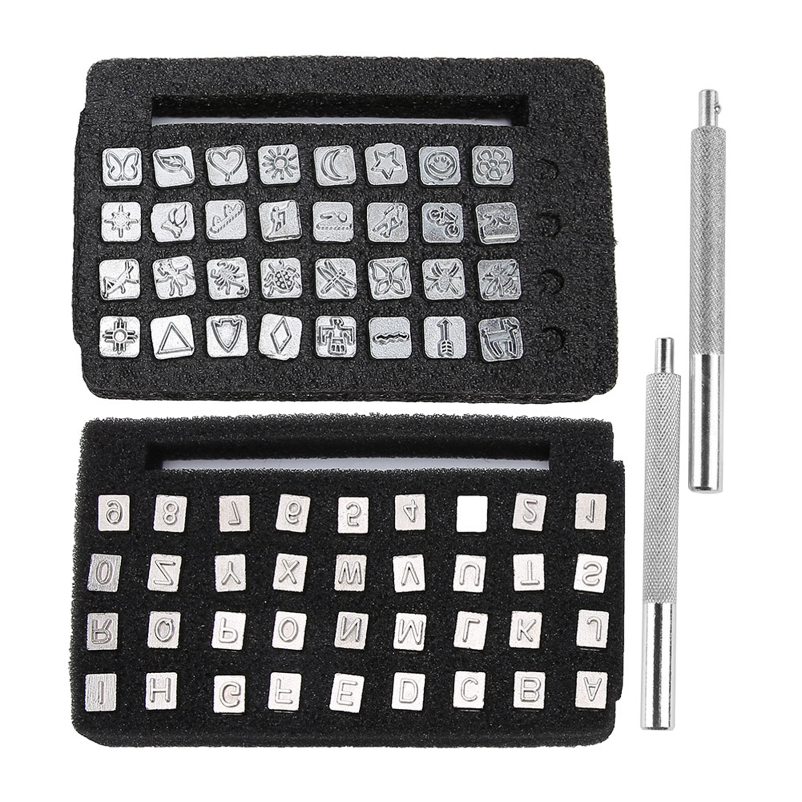 Set Mit 6 Lederstanzern Aus Zinklegierung, Diy-stempelwerkzeug, 6 Mm Zahlen Und Buchstaben, Insektenmotive