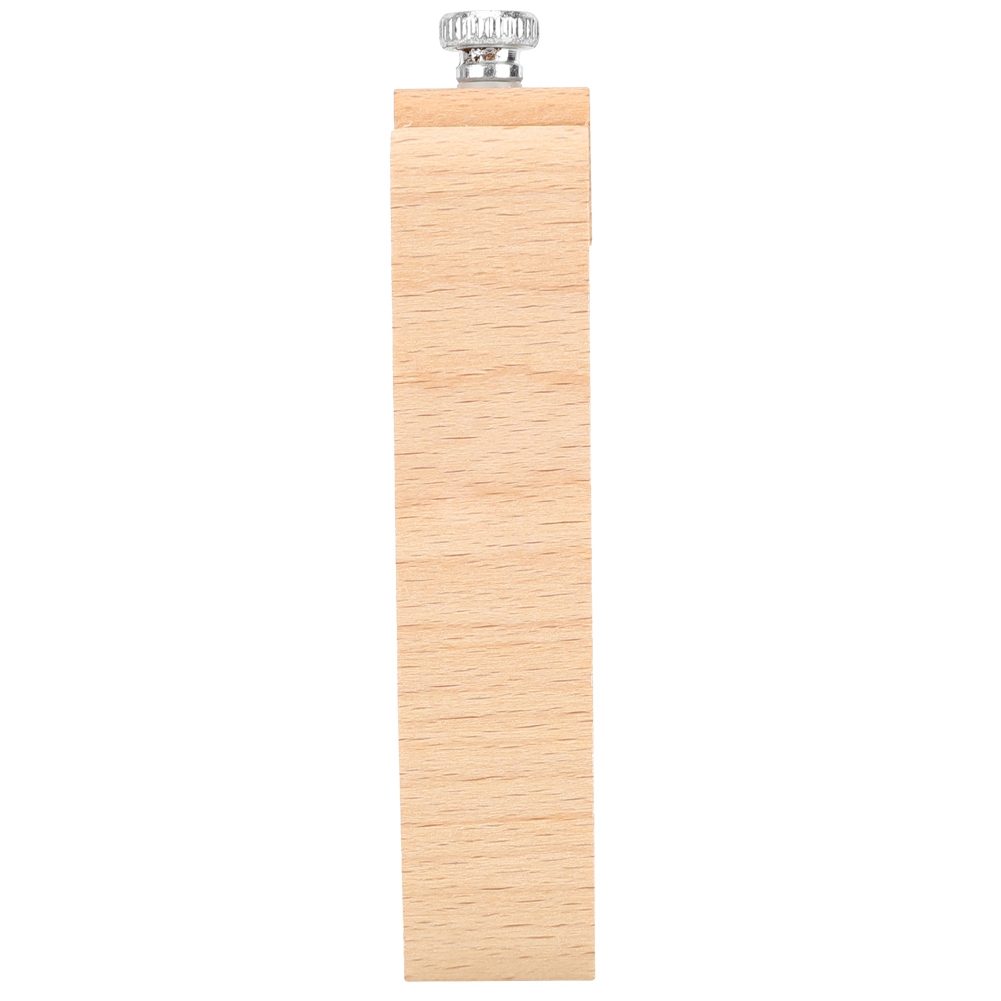 Handschleifklotz Aus Holz Und Leder, Diy-bastelwerkzeug Mit Schleifpapier