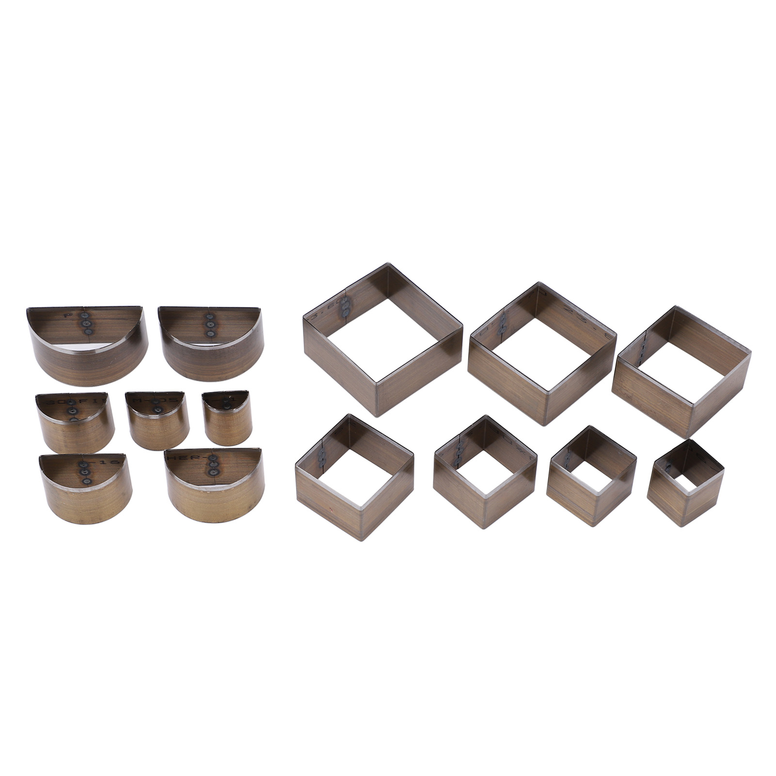 14-teiliges Lederschneidformen-set, 2 Formen, Hochwertiger Stahl, Feine Größe, Diy-lederschneider, Bastelstanzwerkzeug
