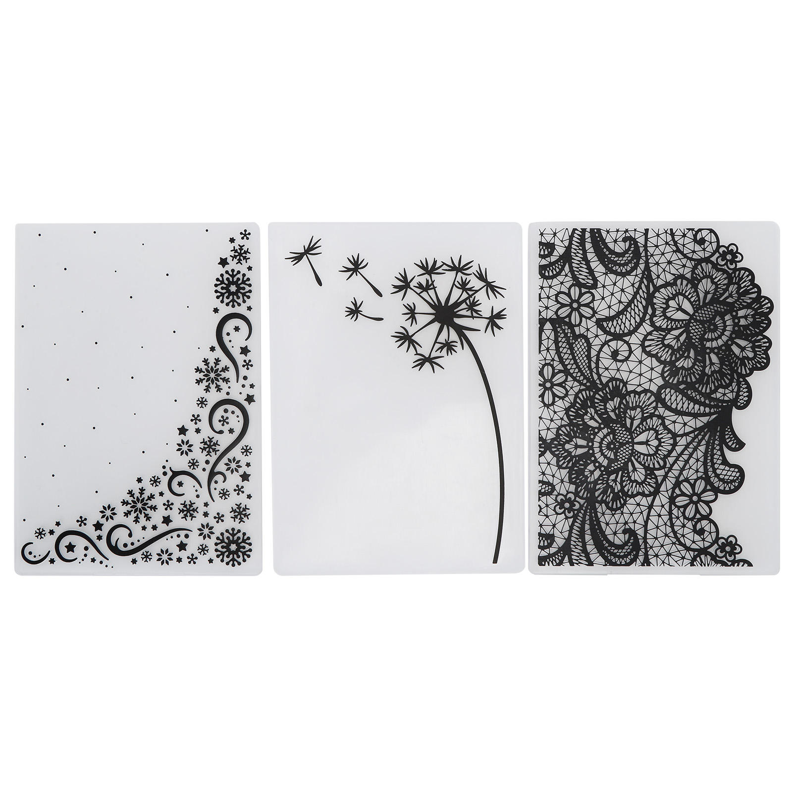 3 Prägebeutel Aus Kunststoff Für Diy-karten, Albumvorlagen Und Schreibwarenwerkzeuge
