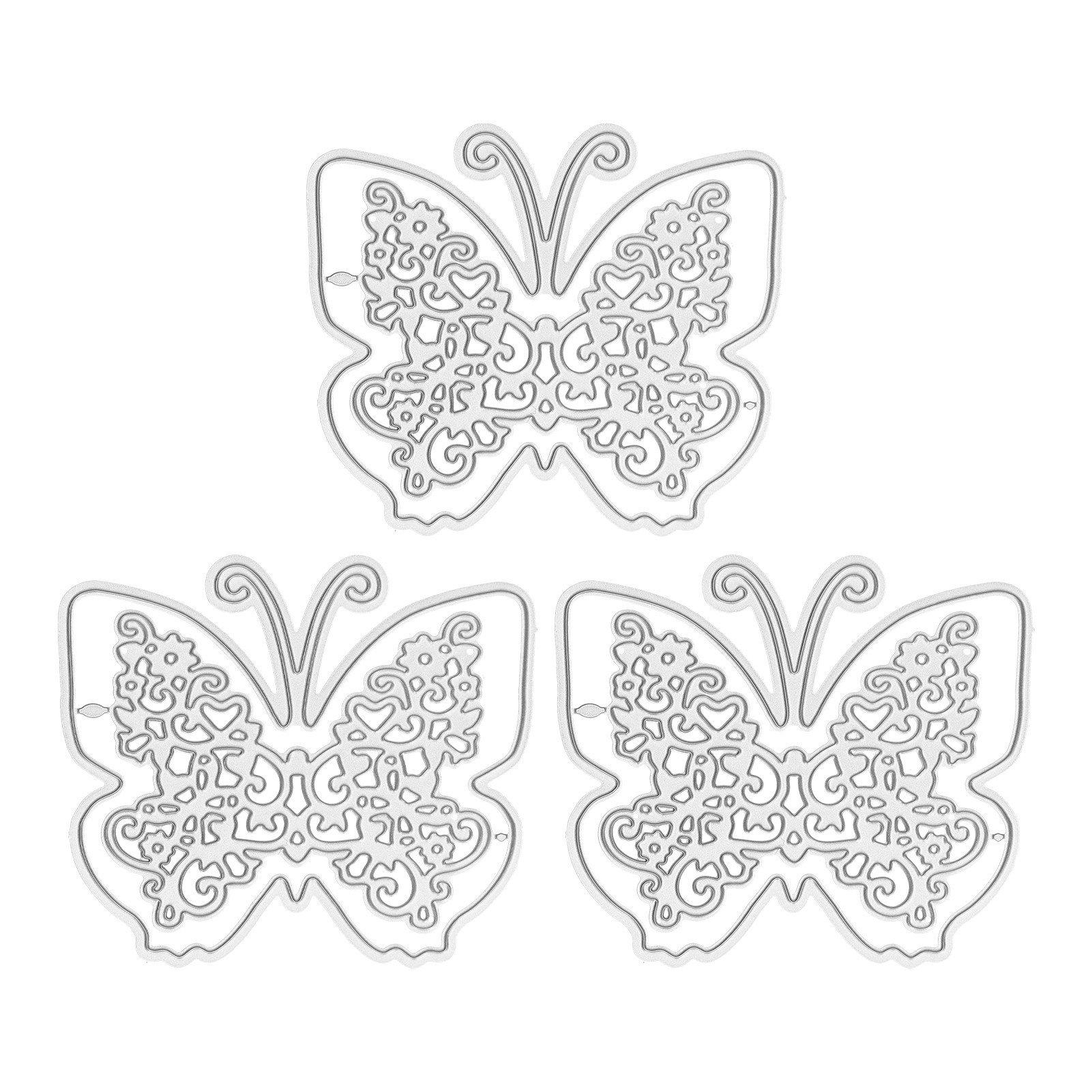 3-teiliges Stanzformen-set Für Scrapbooking, Diy-bastelarbeiten, Edle Optik, Kohlenstoffstahl Für Papierprägung
