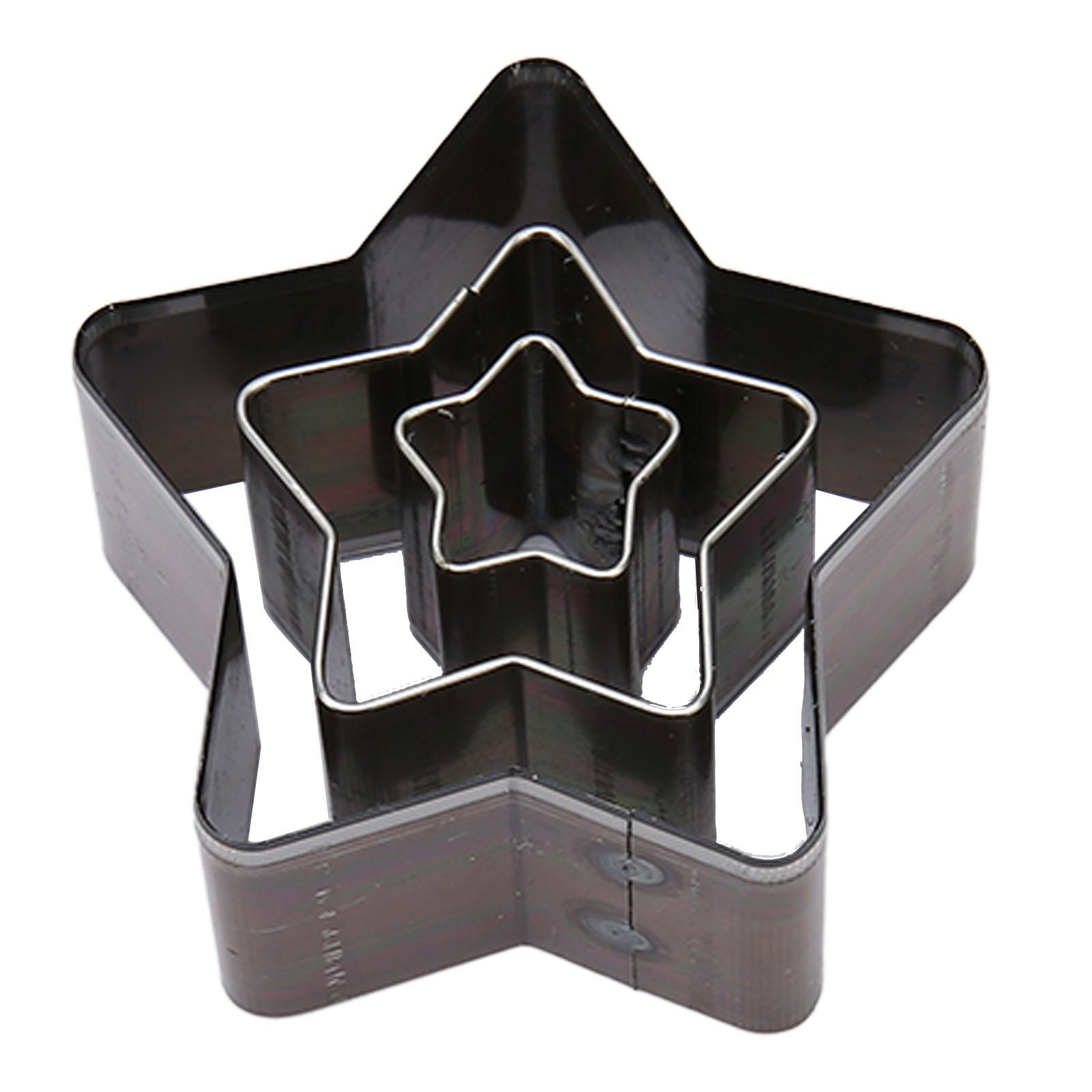 3-teiliges Set Stern-ausstechschablonen Aus Hochkohlenstoffhaltigem Stahl Zum Ausstechen Von Leder Und Stoffen, Ideal Zum Basteln Von Schmuck Aus Leder Und Stoff.