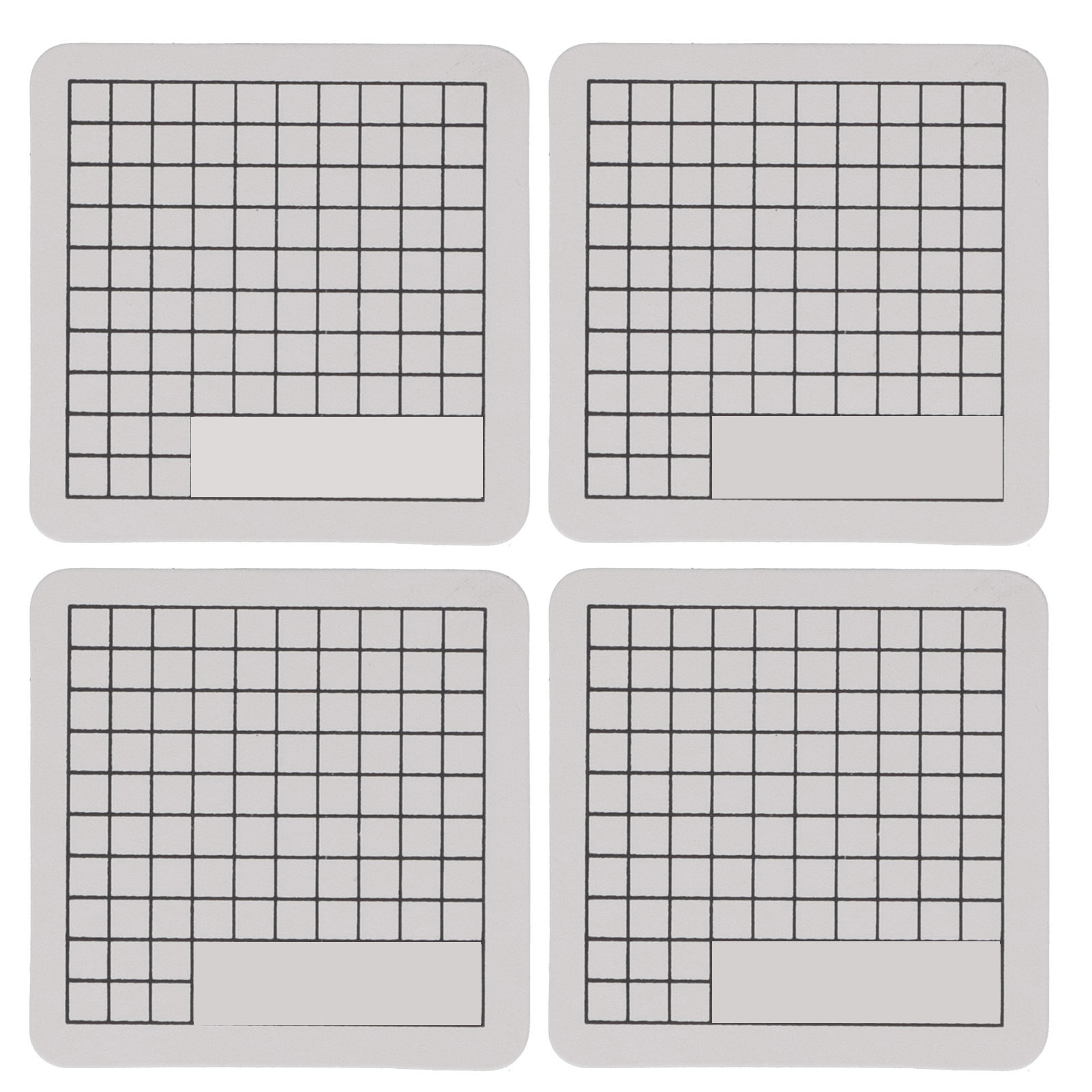 Set Mit 4 Niedlichen Mini-schneidematten (6 X 6 Cm) Zum Gravieren, Stempeln Und Für Papier