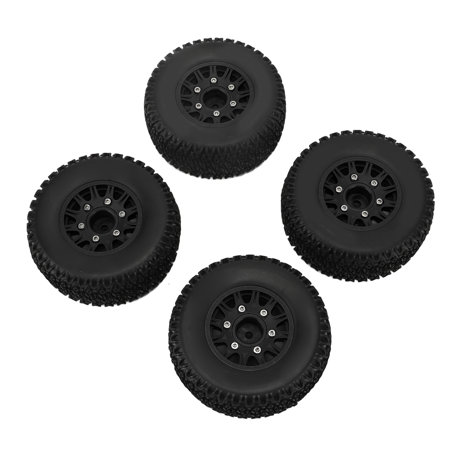 1/10 Rc Short Course Truck Reifen, Kompatibel Mit Arrma Senton, Traxxas Slash, 12mm/14mm/17mm Sechskantaufnahme, Schwarzer Reifensatz