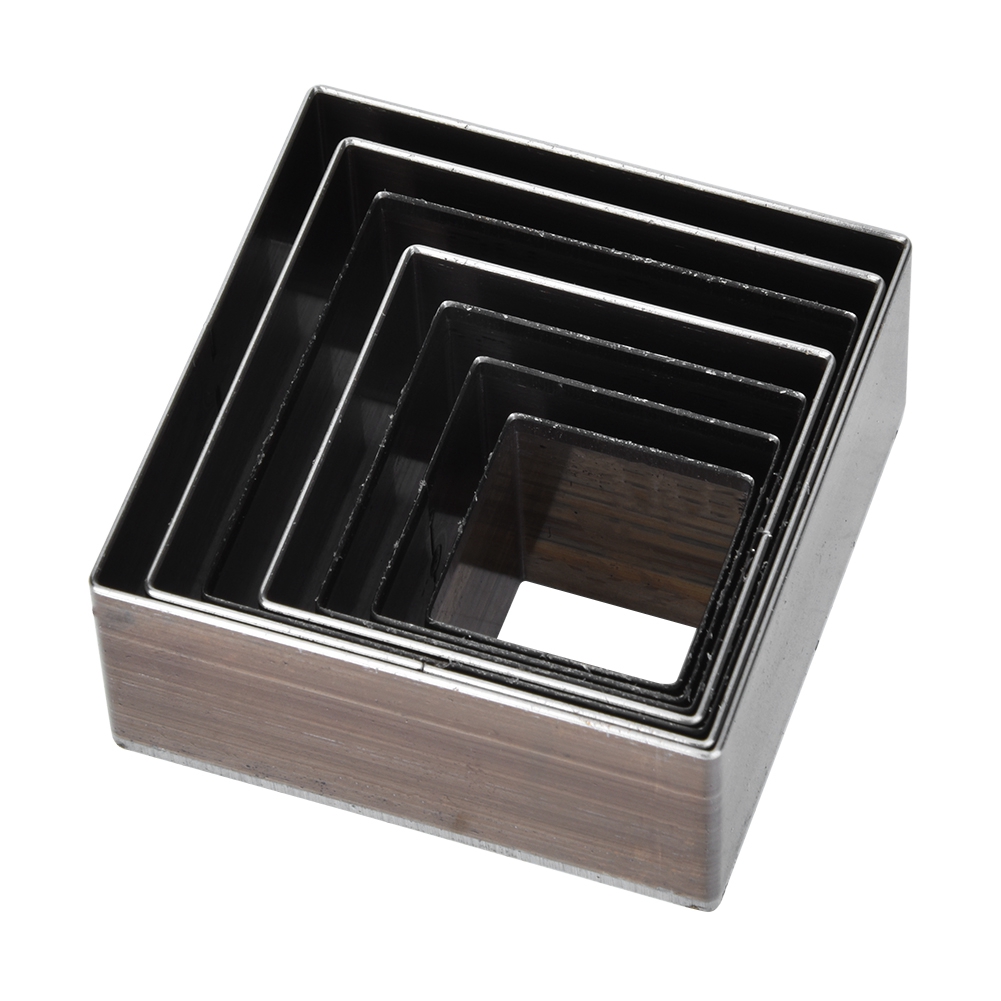 Set Mit 7 Quadratischen Lederschneidern (20–50 Mm), Diy-schneidewerkzeug, Schneideschablone, Bastelwerkzeug