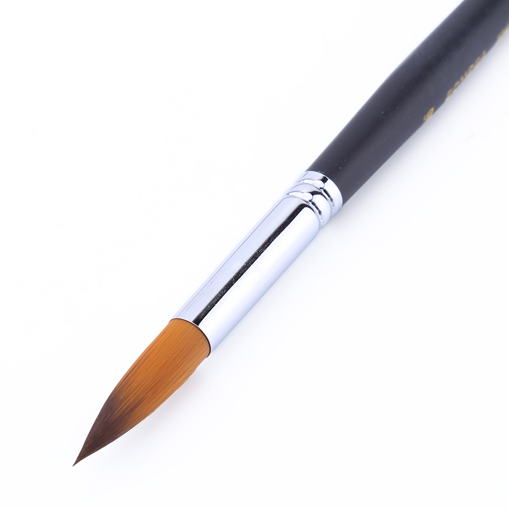 Set Mit 9 Pinseln, Feine Spitze, Nylon, Langer Holzgriff, Für Öl-, Acryl- Und Aquarellfarben
