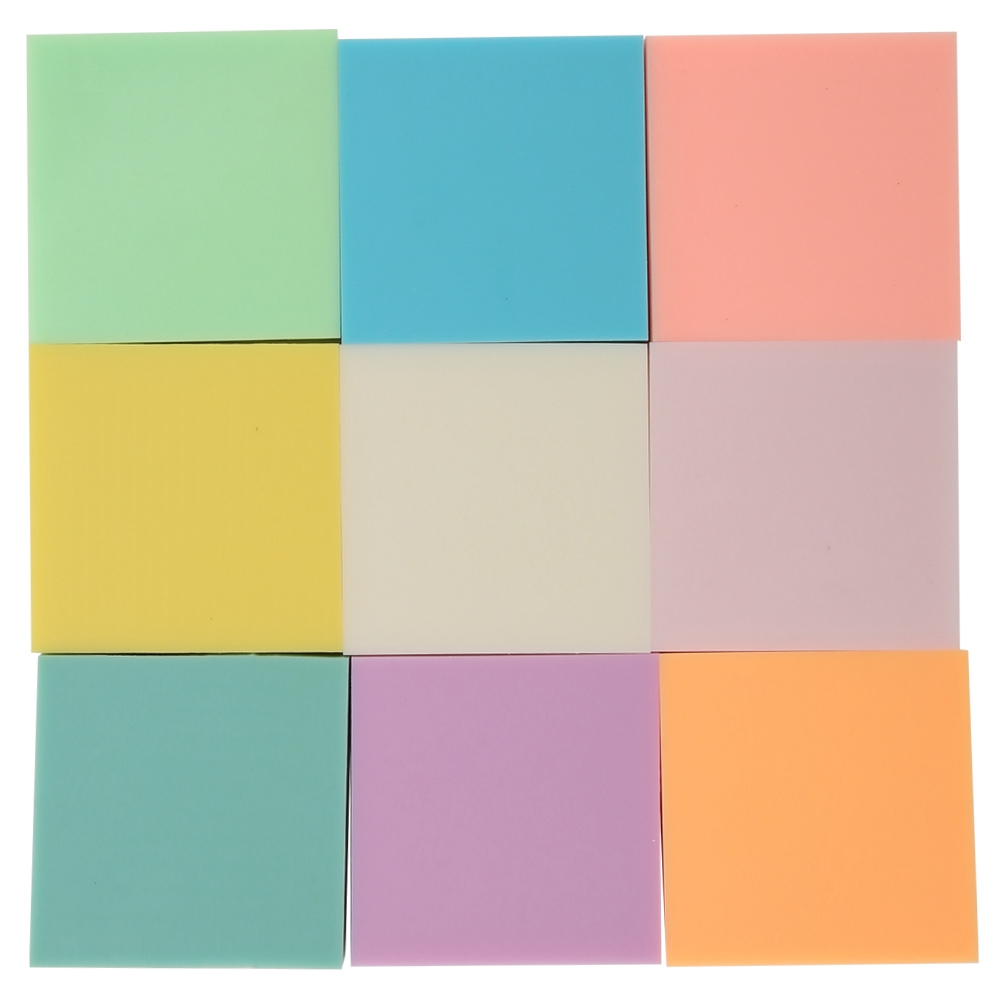 Set Mit 9 Mehrfarbigen Graviergummiblöcken (5x5x0,8cm) Für Diy-stempel Und Bastelarbeiten