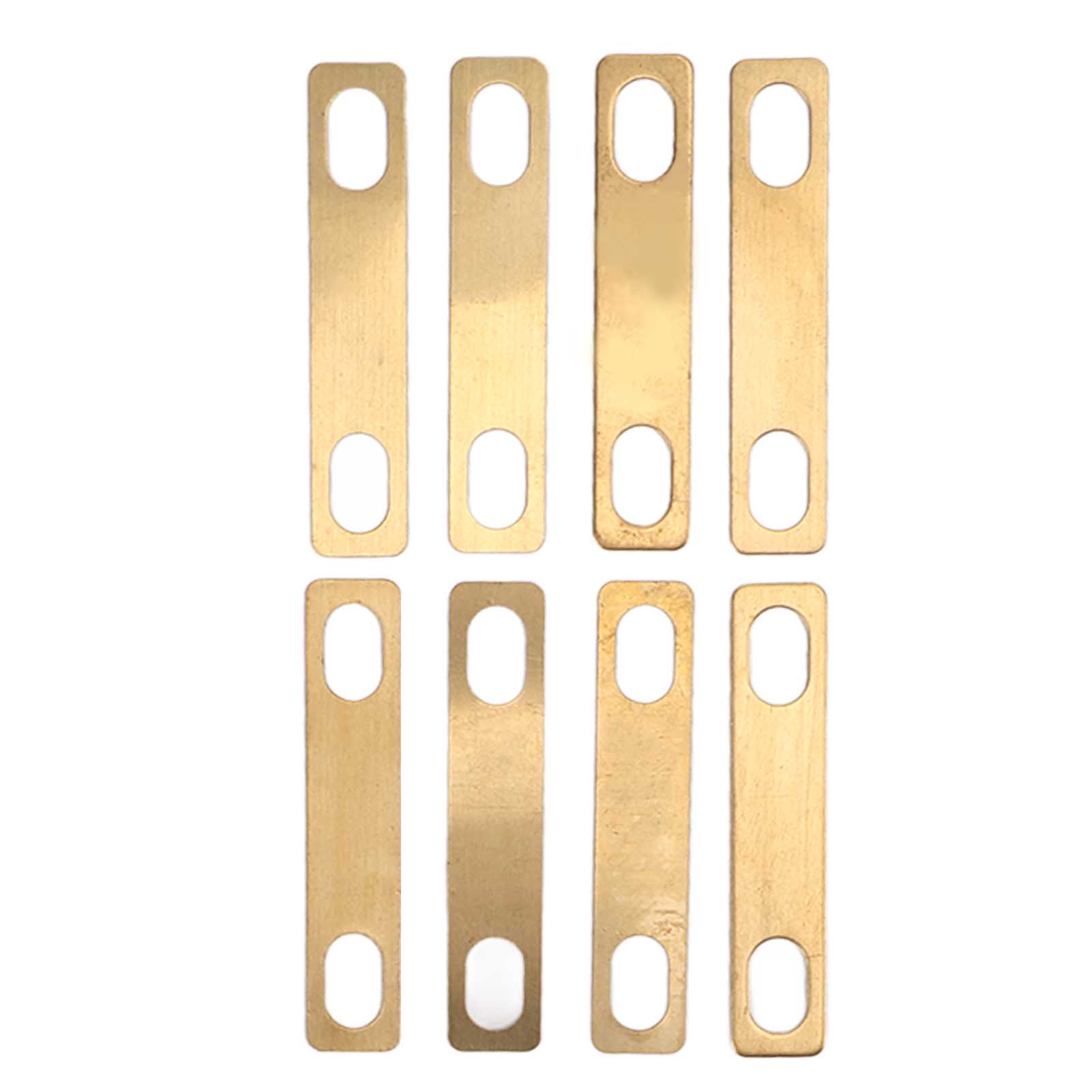Satz Mit 8 Messing-unterlegscheiben Für Gitarrenhälse, 4 X 0,2 Mm, 2 X 0,5 Mm, 2 X 1 Mm, Für Gitarrenbauer-reparaturen, Schrauben