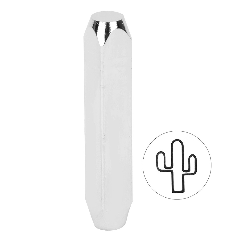 Mm (1/4 Zoll) Handstempel Aus Kohlenstoffstahl Für Diy-markierungen, Schlagwerkzeug Für Leder, Holz, Schmuck Und Kaktus-bastelarbeiten