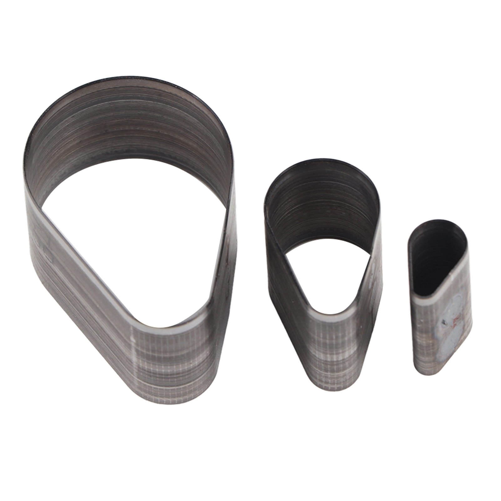 Set Mit 3 Diy-lederausstechern, Schneideschablone, Stanzwerkzeug (tropfenform)