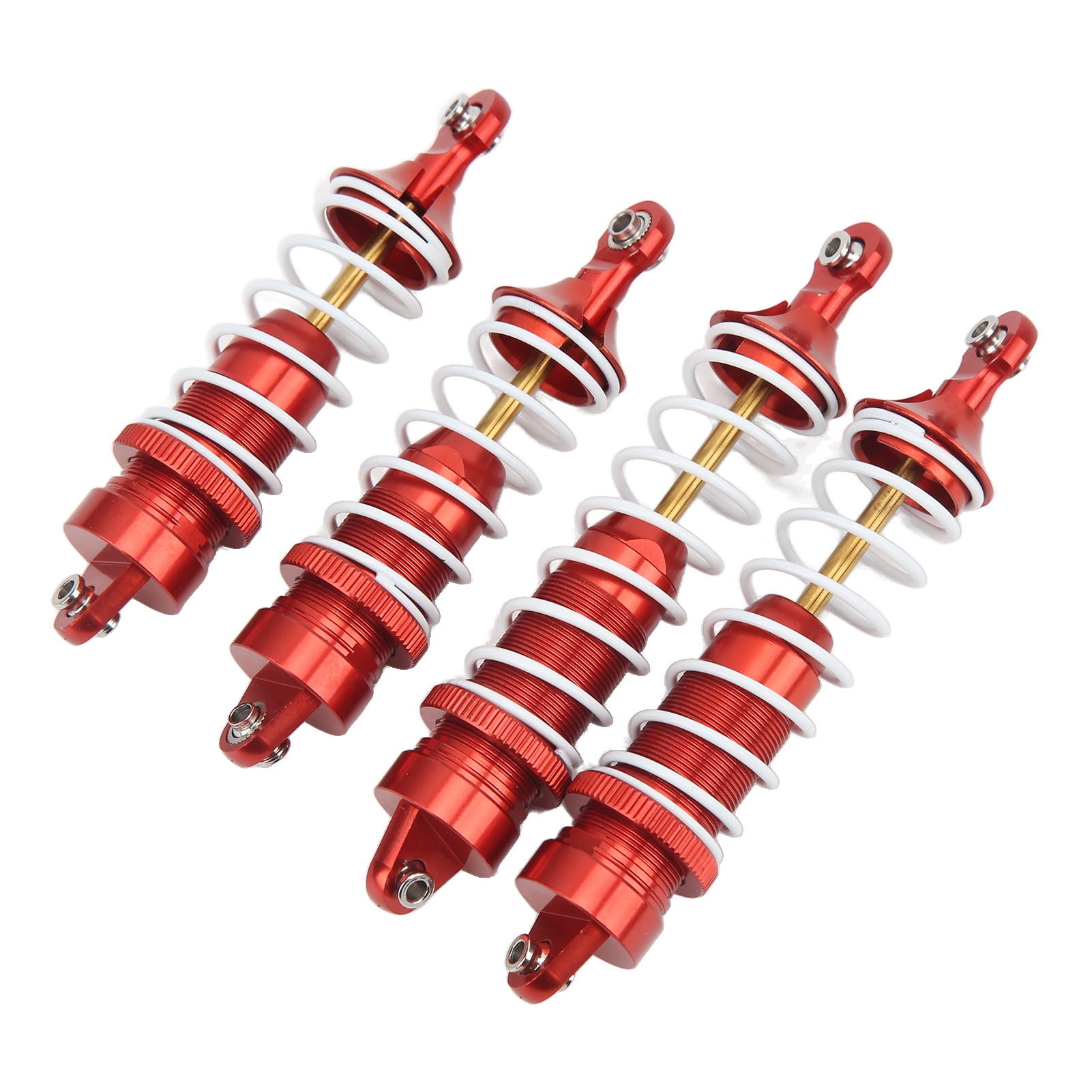 Ersatz-stoßdämpfer Aus Aluminiumlegierung Für Vorder- Und Hinterachse Von 1/10 Traxxas Rc-fahrzeugen – Rote Feder