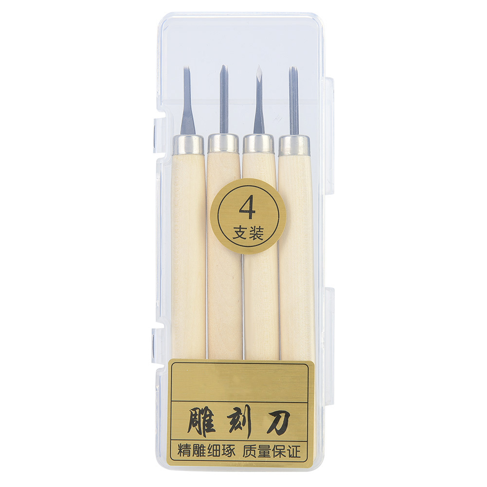 Holzschnitzmesser, Holzgravurwerkzeug, 4-teiliges Set Für Gummistempel (set Nr. 1)