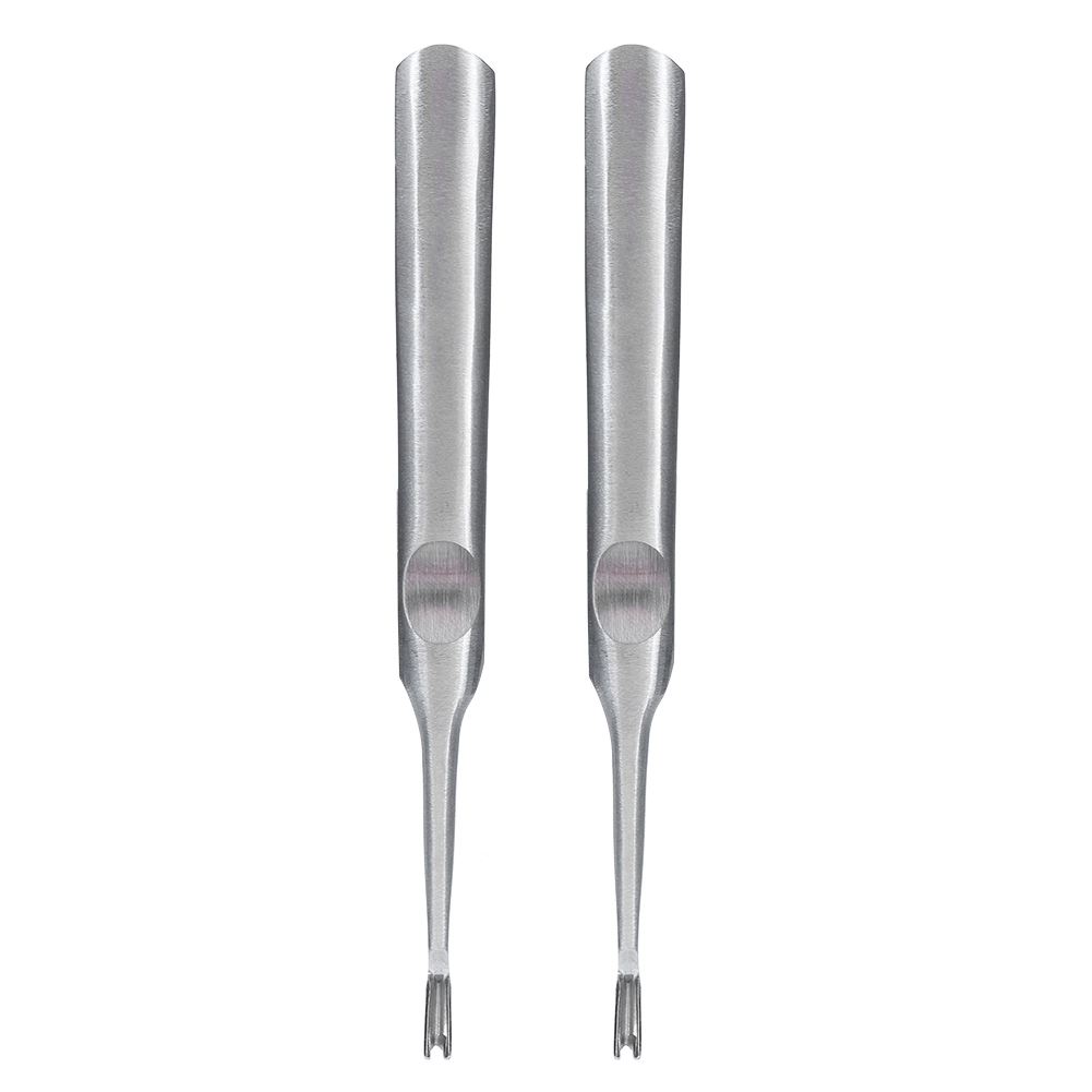 Set Mit 2 V-förmigen Fasen Aus Edelstahl Für Die Lederverarbeitung, Kantenbearbeitungswerkzeug, 95 Mm