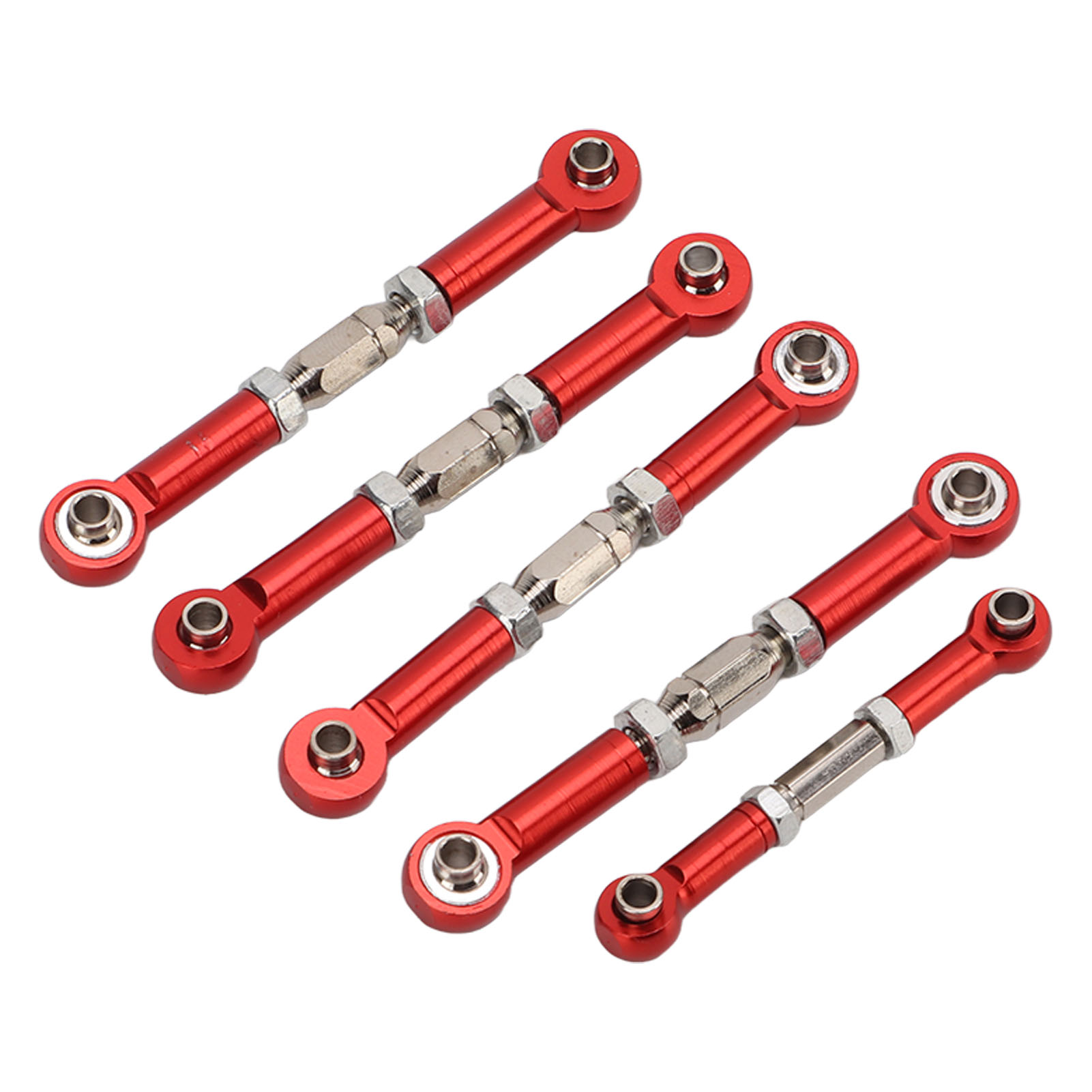 Stück Rc-spurstangen, 5 Mm Durchmesser, Stoßdämpfende Aluminiumlegierung, Für Redcat Xte 1/10 Rc-car, Rot