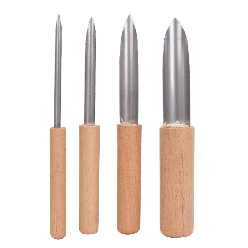 Set Mit 4 Ausstechformen Für Keramikton, Diy-modellier- Und Gravurwerkzeug, Halbkreisförmige Ausstechformen Zum Modellieren