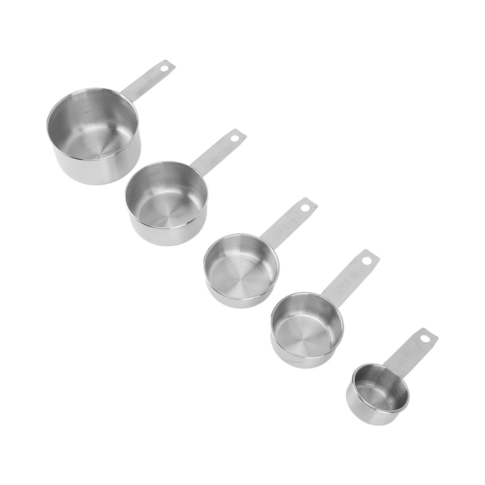 Set Mit 5 Stapelbaren Und Leicht Zu Reinigenden Messbechern Aus Edelstahl, Küchenutensilien Zum Backen Und Kochen