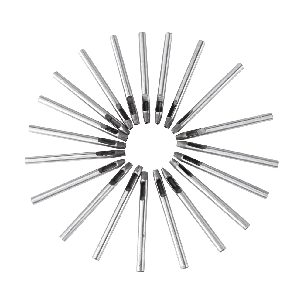 Set Mit 20 5 Mm Großen, Blütenförmigen Schneidwerkzeugen Aus Kohlenstoffstahl Zum Schneiden Von Leder, Gürteln Und Geldbörsen