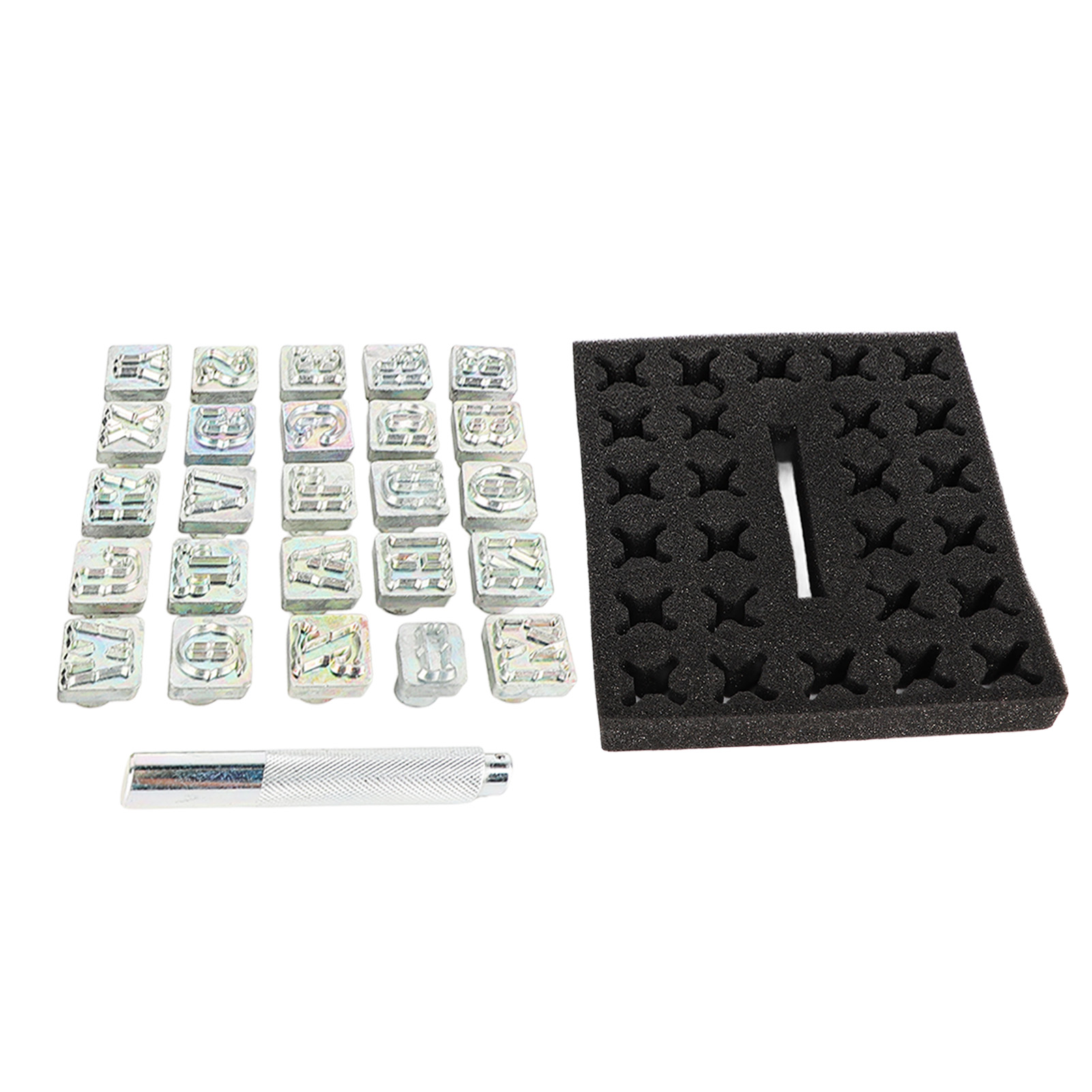 Set Mit 12 Edelstahl-stanzern Zum Markieren Von Leder, Großbuchstaben, Rutschfester Griff, Einfach Zu Verwenden, Für Gürtel, Geldbörsen Und Kleidung