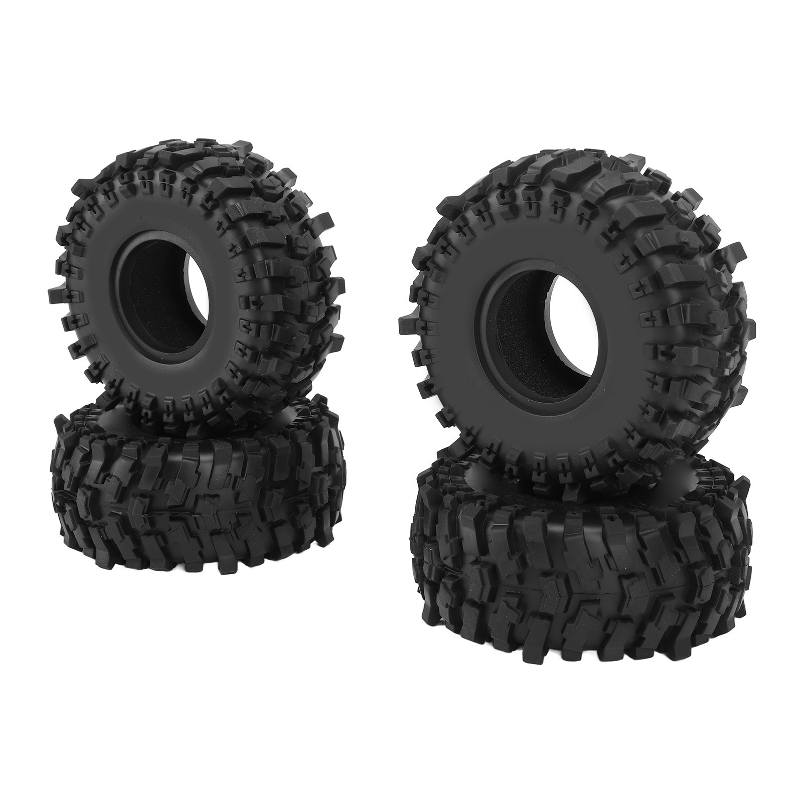 Rc-crawler-reifen (1,9 Zoll) Mit Schaumstoffeinlage Für 1/10 Scx10-modellautos, Schwarz