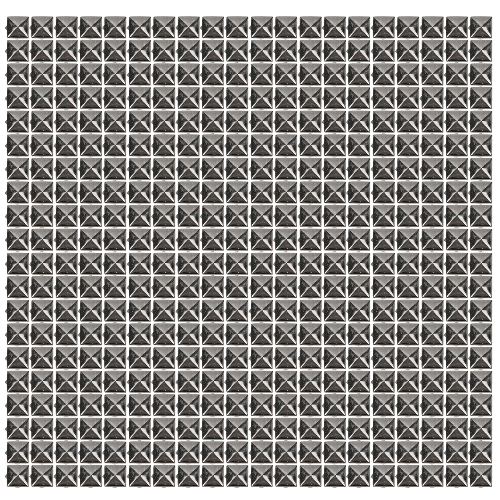 Packung Mit 400 Diy-vierkantnägeln, 4–7 Mm, Kunstleder-nieten Für Taschen, Schuhe, Gürtel, Accessoires, Farbe: Gunmetal, 6 Mm