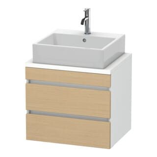 Duravit Waschtischunterschrank Com DuraStyle 60x47,8cm, E na/we ma, f Kons, 2 Schub.