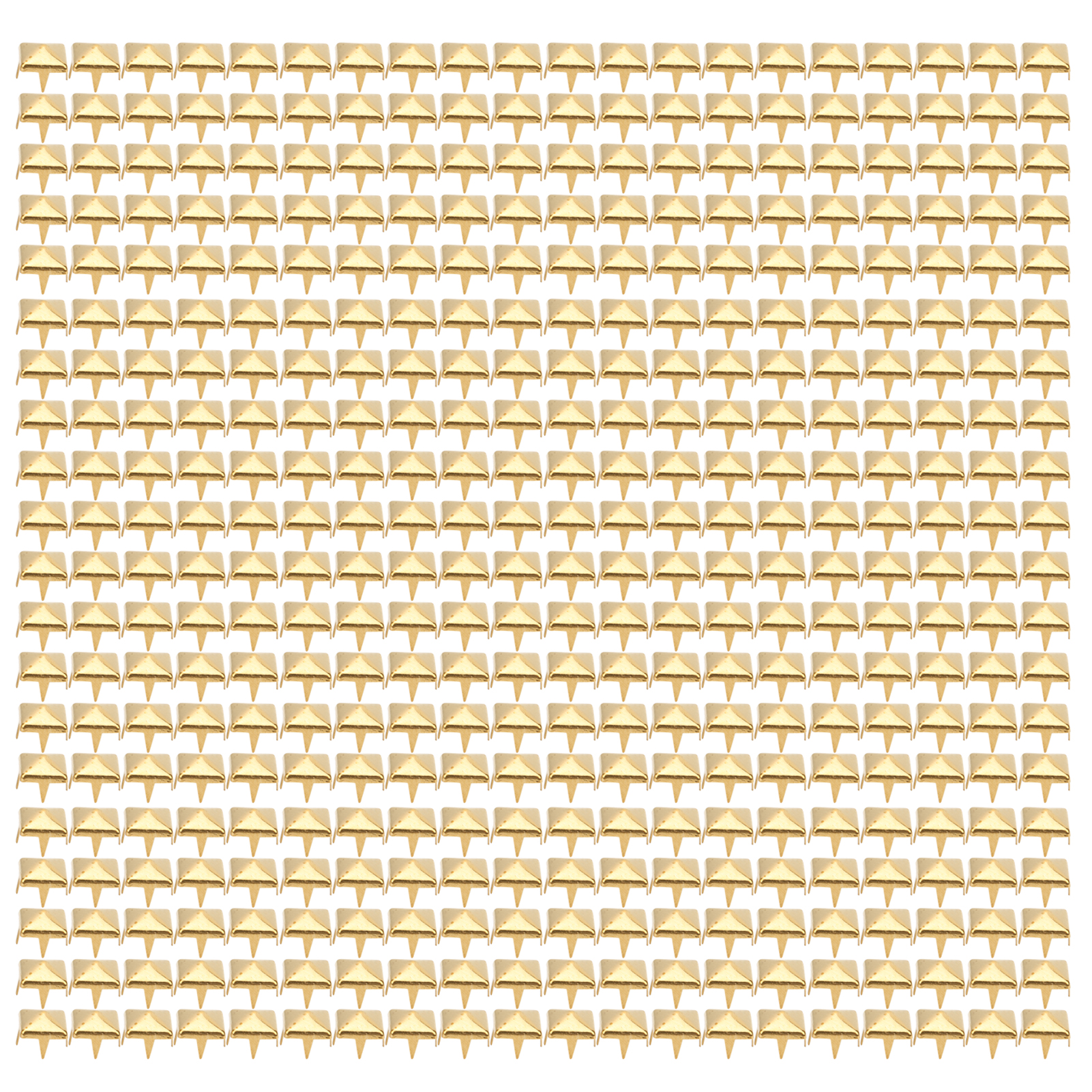 400 Diy-nieten, 4–7 Mm, Vierkantspitze, Für Leder, Taschen, Schuhe, Gürtel – Gold, 4 Mm