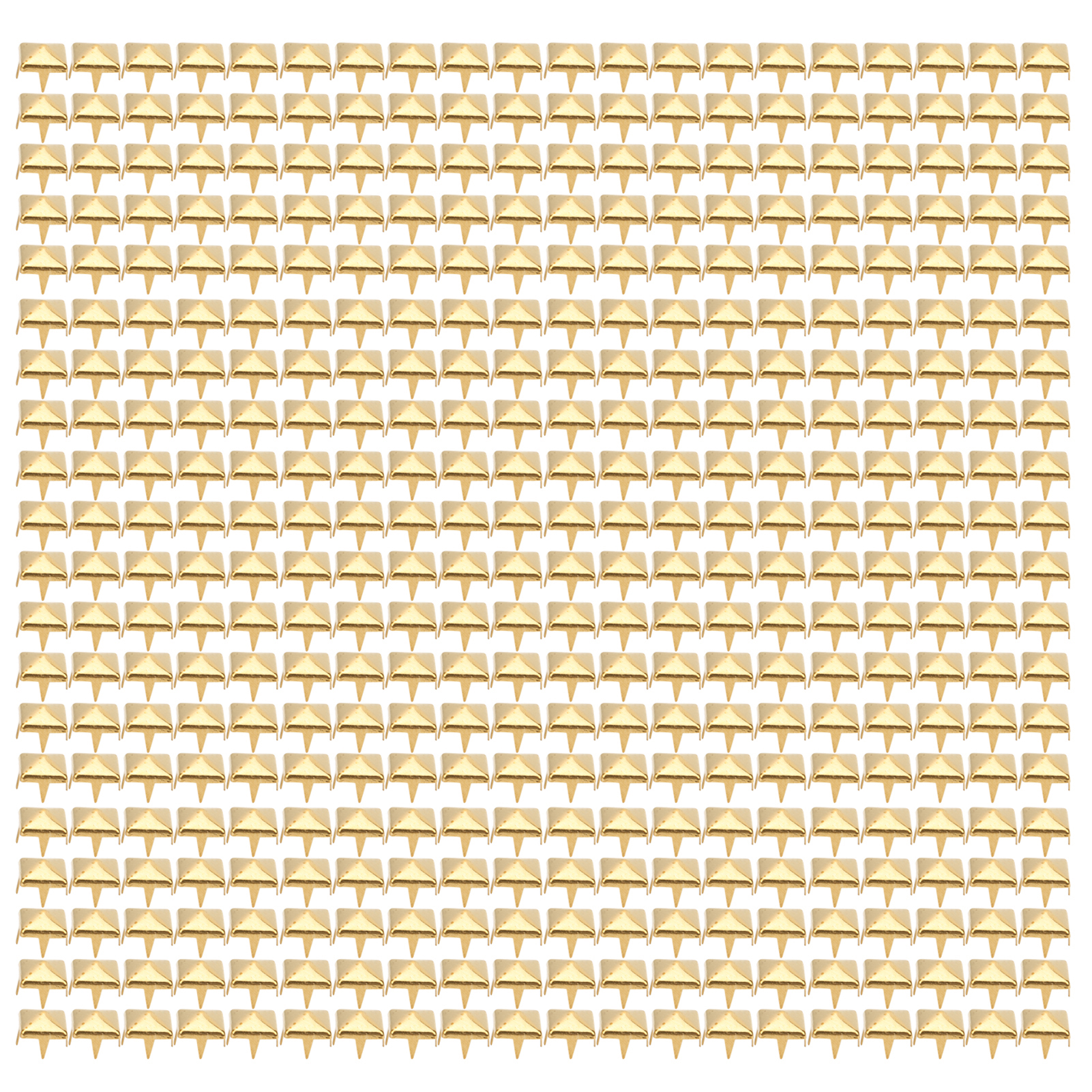 Packung Mit 400 Quadratischen Nägeln (4–7 Mm) Für Diy-lederwaren, Nieten Für Taschen, Schuhe, Gürtel – Gold, 7 Mm