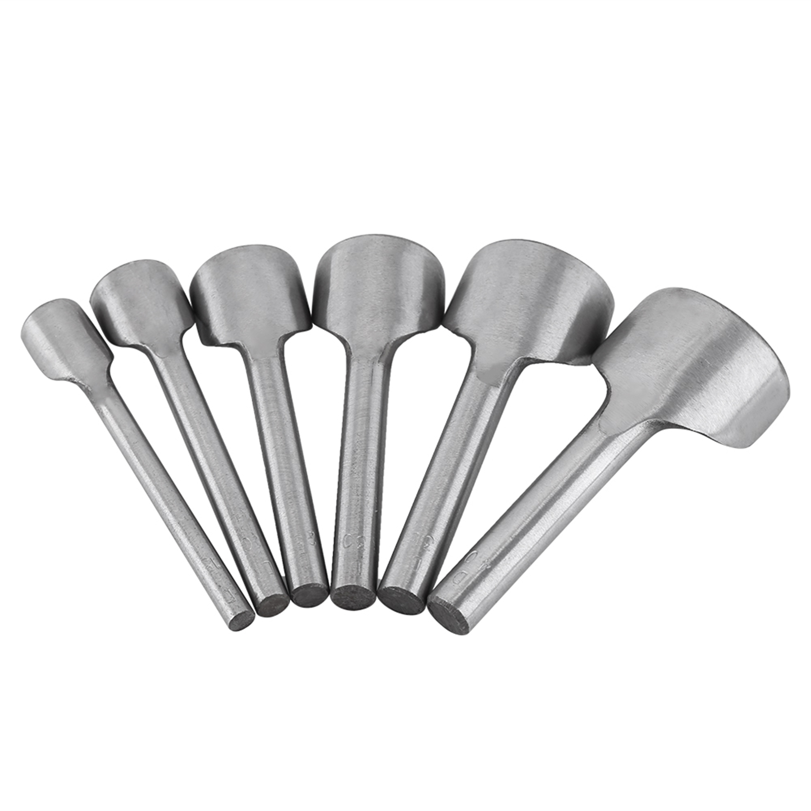 Set Mit 6 Diy-lederhalbrundschneidern, Gürtelschneidern Für Heimnähprojekte (15-40 Mm)