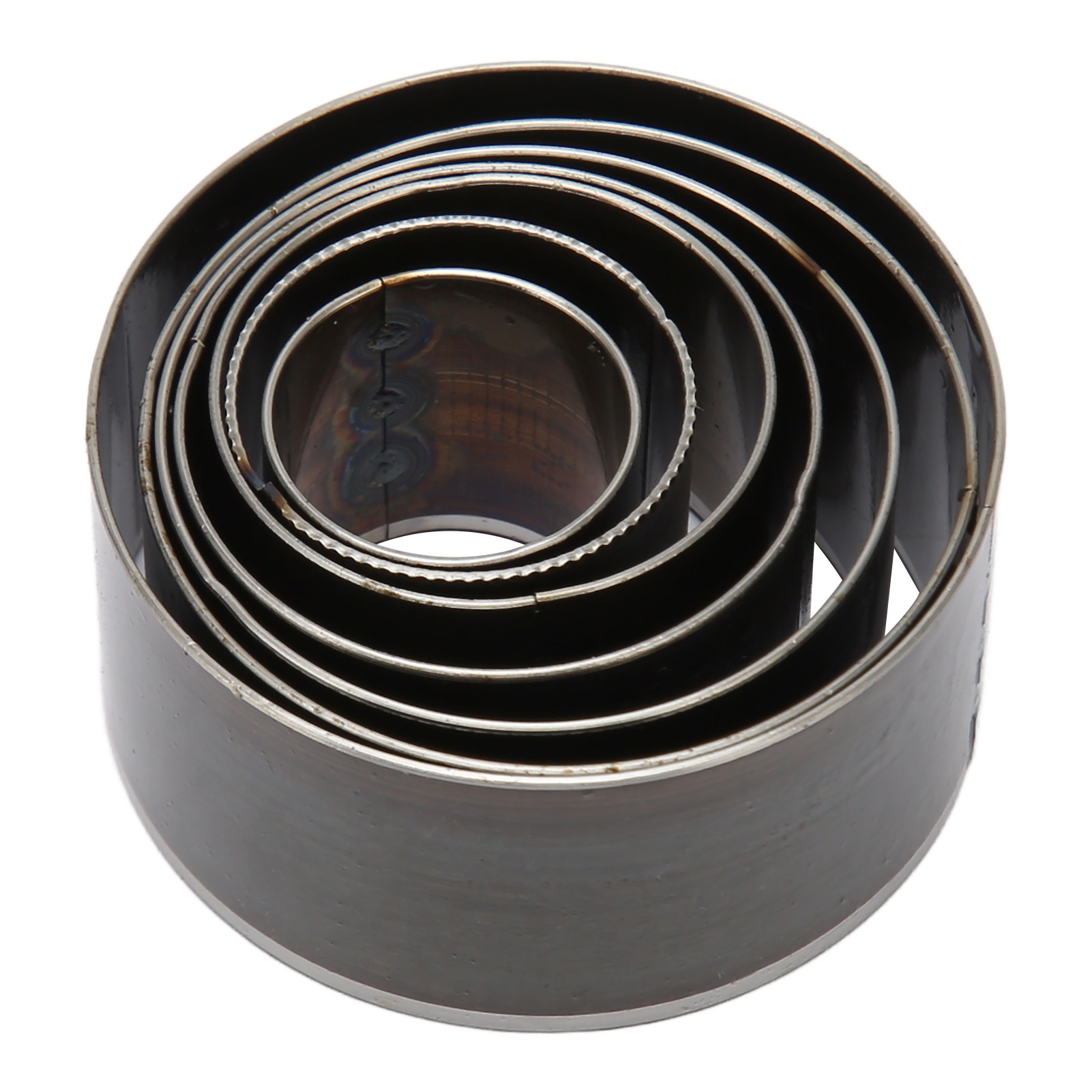Set Mit 7 Runden Ausstechformen Aus Leder, 20–50 Mm, Hochwertiger Kohlenstoffstahl, Hohlform Für Geldbörsen, Gürtel, Karton Und Diy-projekte
