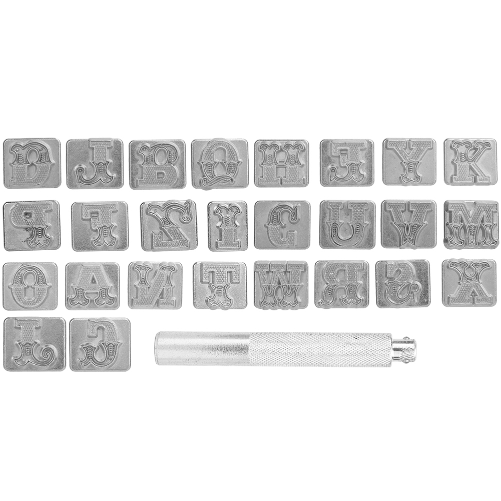 Set Mit 26 Leder-alphabetstanzern, A-z, Großbuchstaben, 19 Mm (3/4 Zoll), Bastelwerkzeug