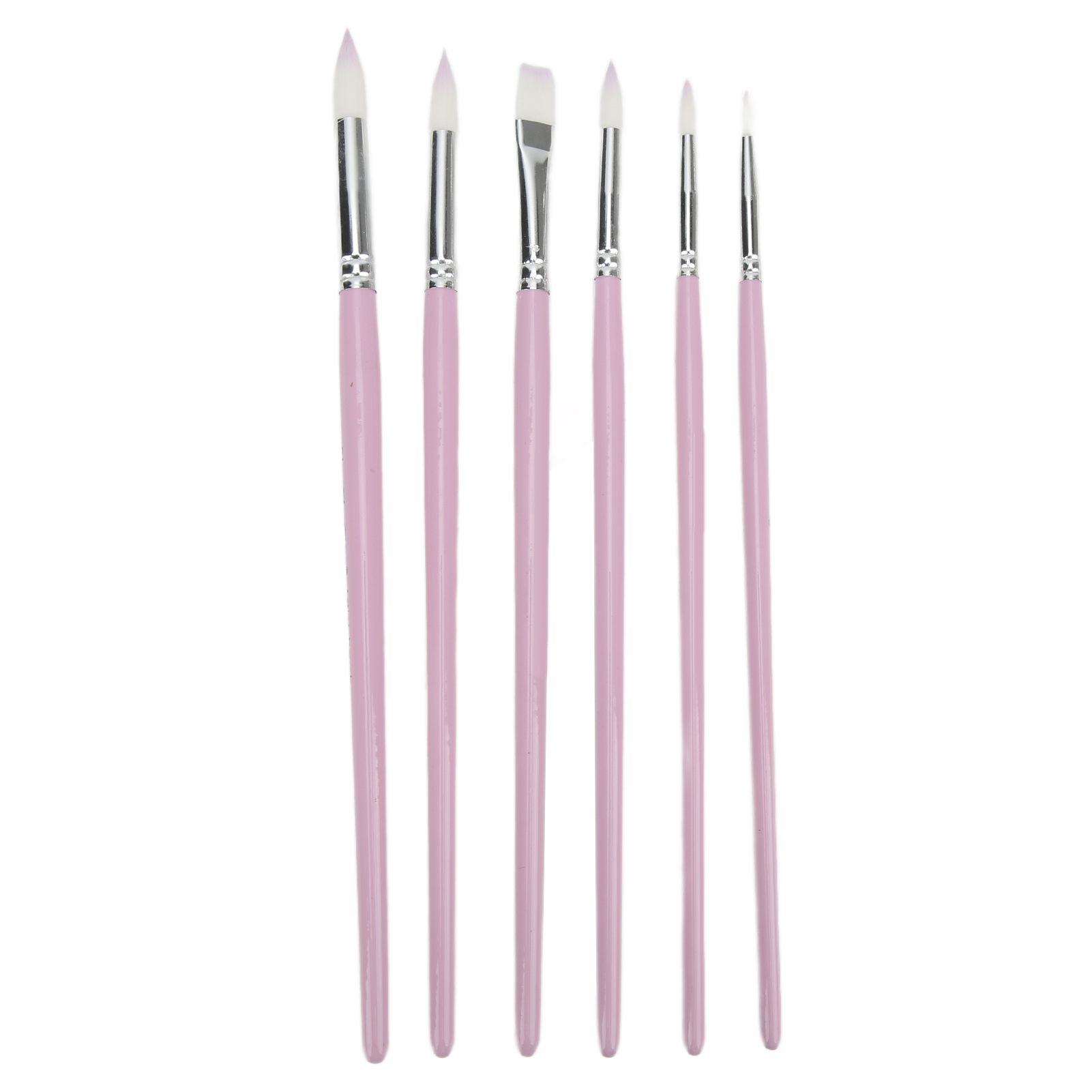Set Mit 6 Multifunktionalen Aquarellpinseln, Leicht Auswaschbar, Vielseitig Einsetzbar, Aus Strapazierfähigem Premium-material, In Hibiskusfarbe