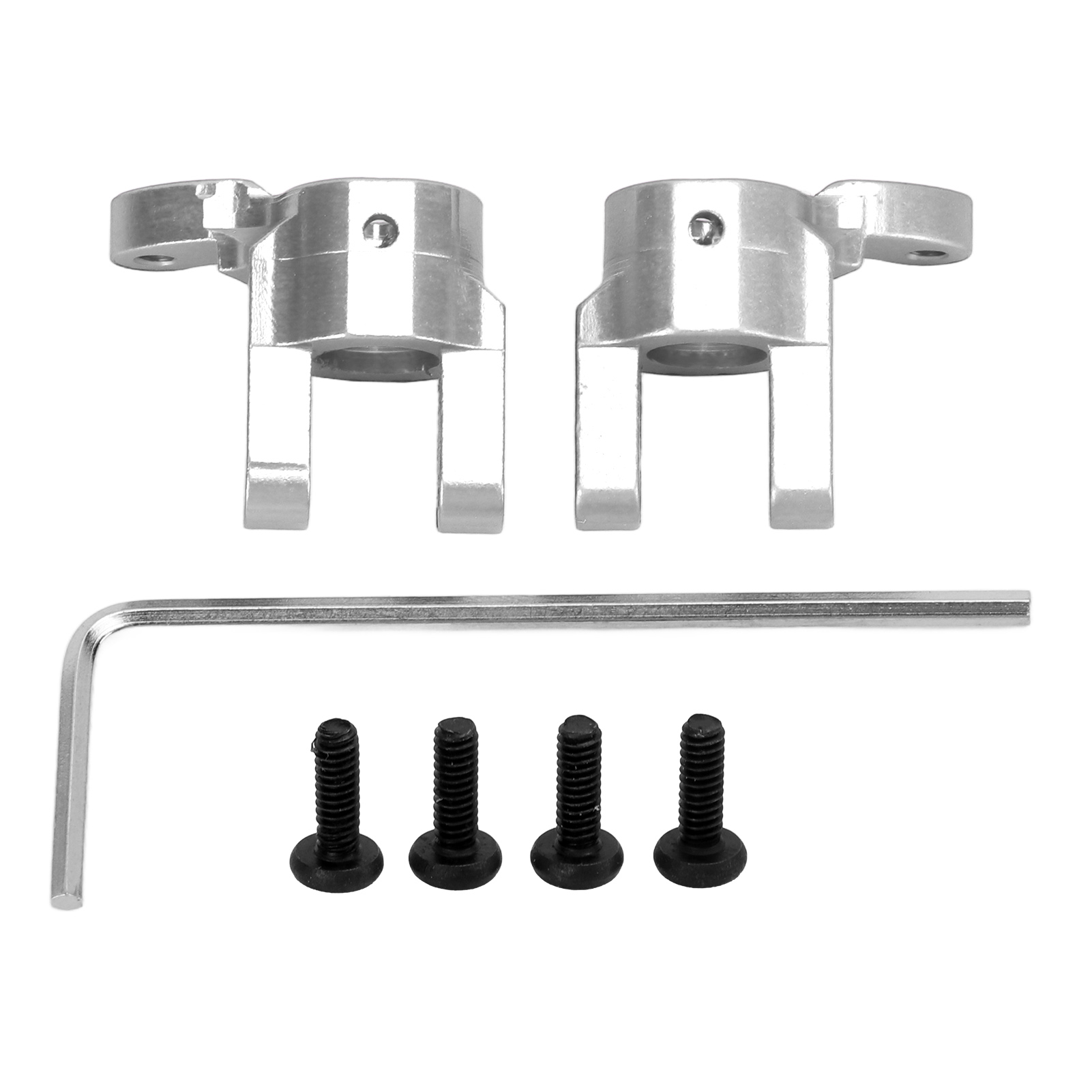 Rc Aluminiumlegierung Ersatz-vorderrad C-basis C-sitz Für Hbx 2098b 1/24 Kletterauto Silber