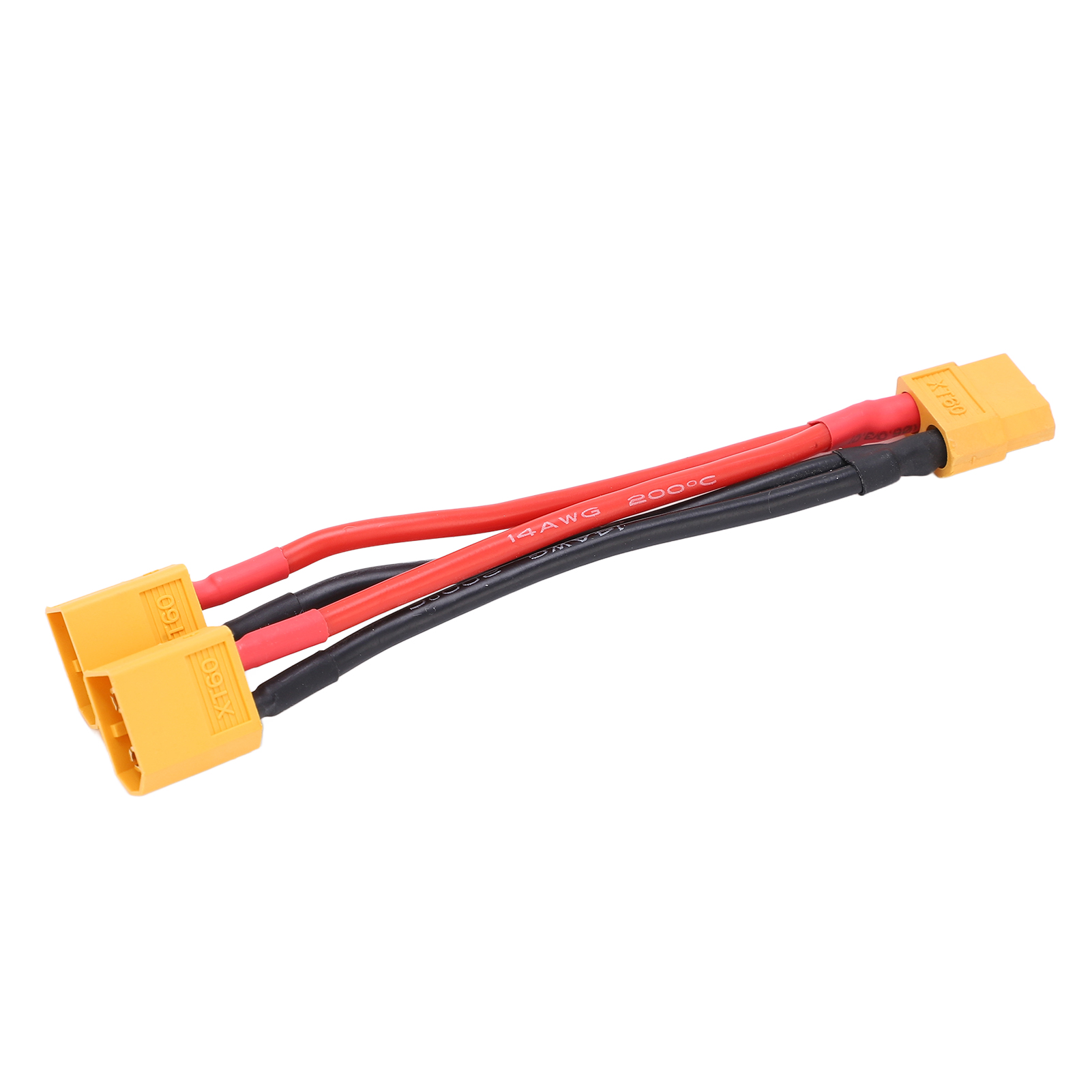 Xt60-parallelanschlusskabel Für Akkus, Y-adapter (1 Buchse Auf 2 Stecker), Silikonkabel Für Rc-akkus