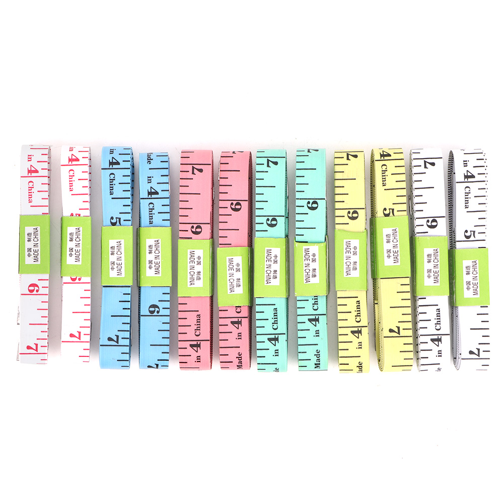 Set Mit 12 Flexiblen Maßbändern, 150 Cm/60 Zoll, Zum Nähen, Schneidern, Für Körpermaße, Flexibles Flachlineal