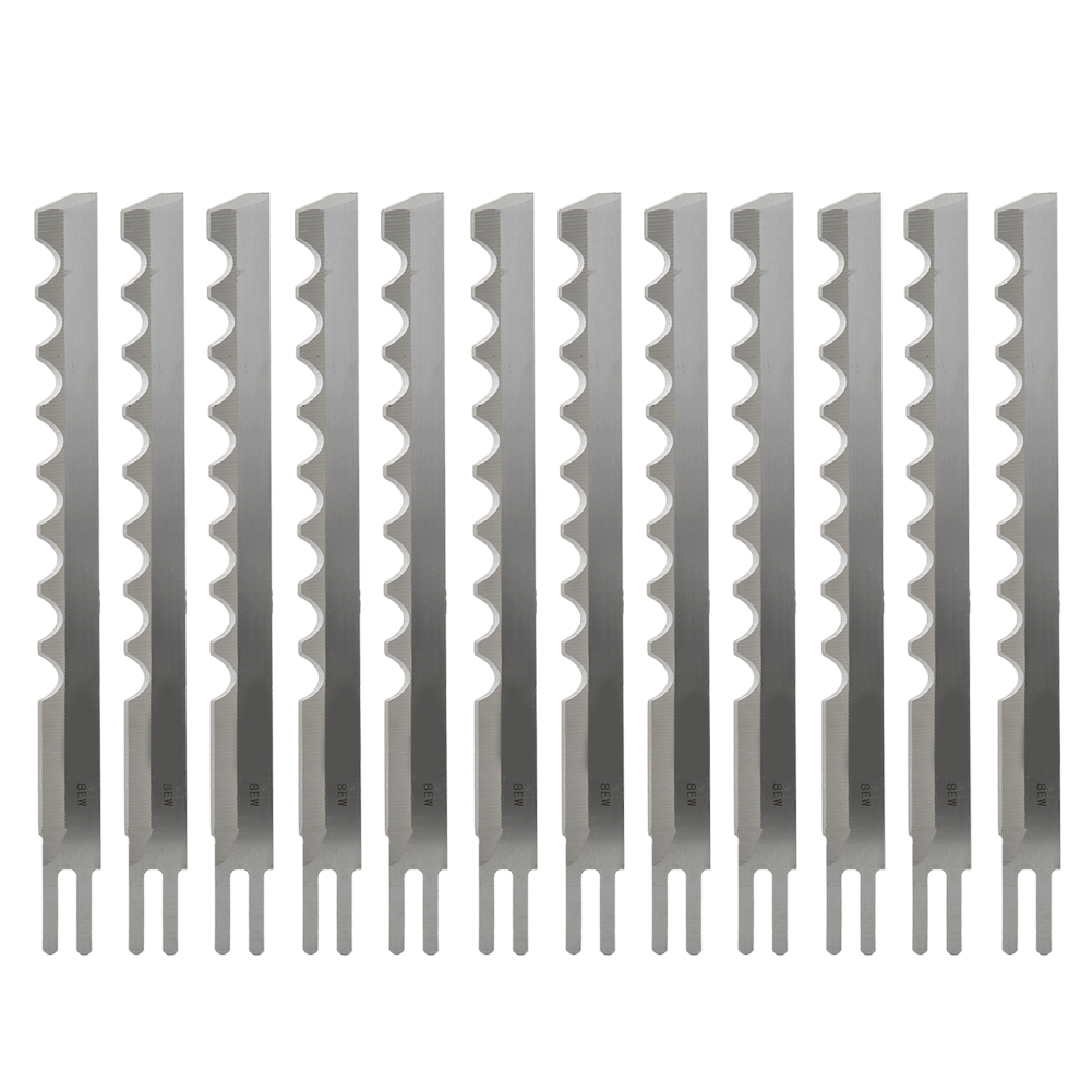 Set Mit 12 Geraden Und Gewellten Stahlklingen Für Stoffschneidemaschinen, Nähwerkzeuge, Ersatzklingen, 8 Zoll/10 Zoll