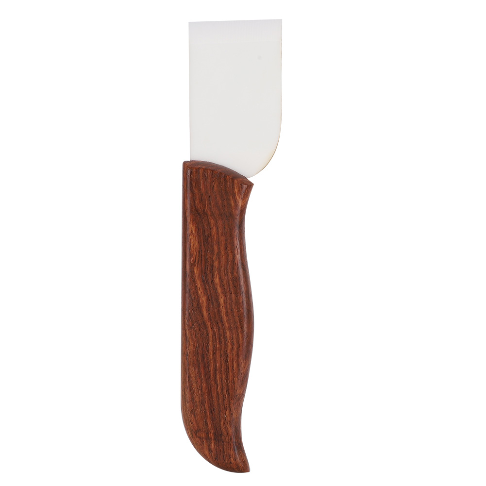 Handgefertigtes Weißes Keramikmesser Zum Schneiden Und Schärfen Von Leder, Flaches Schnitzwerkzeug
