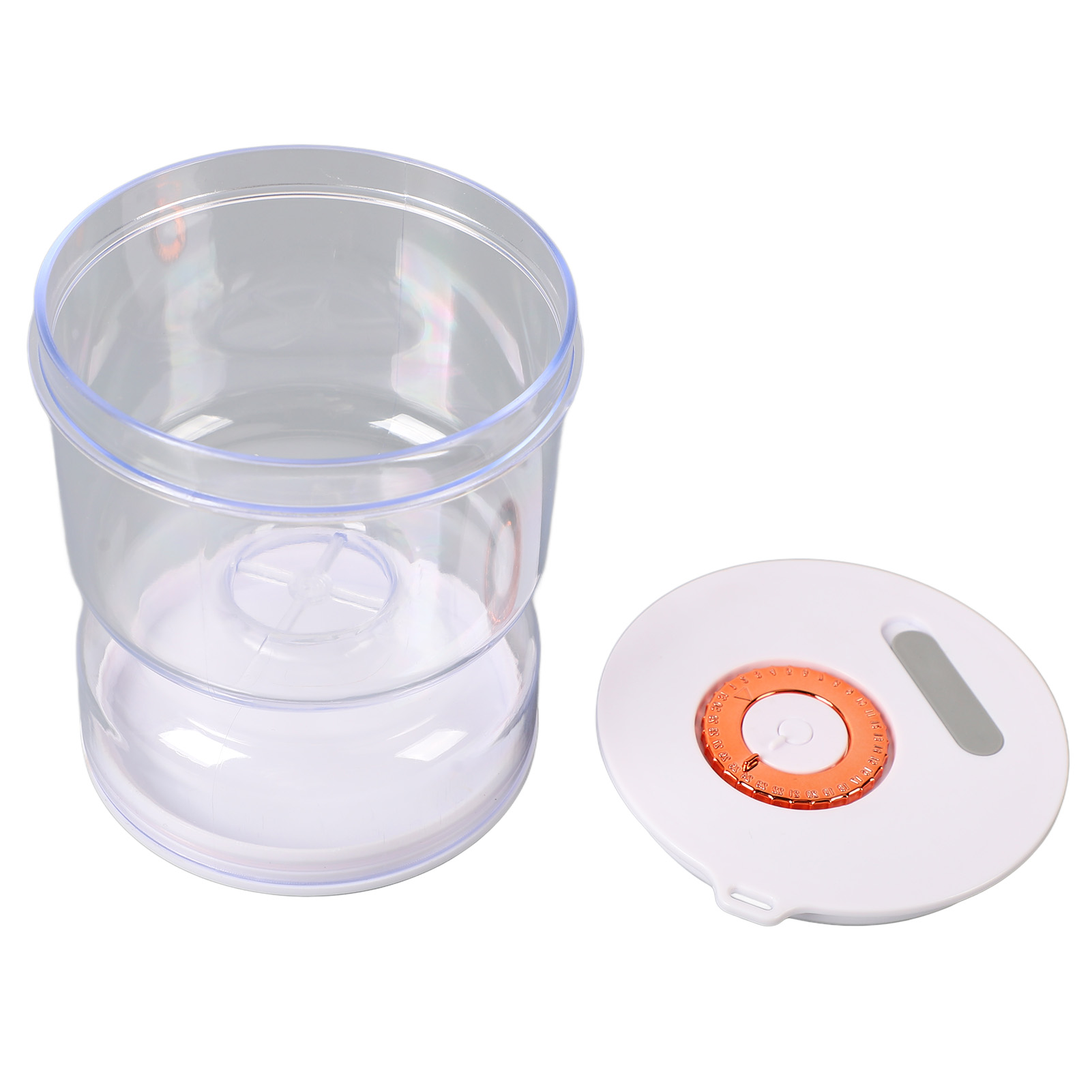 Einmachglas Für Essiggurken Und Oliven Mit Sieb, Rutschfestem Und Auslaufsicherem, Sanduhrförmigem Glas, Saftabscheider Und Gabel Für Den Hausgebrauch