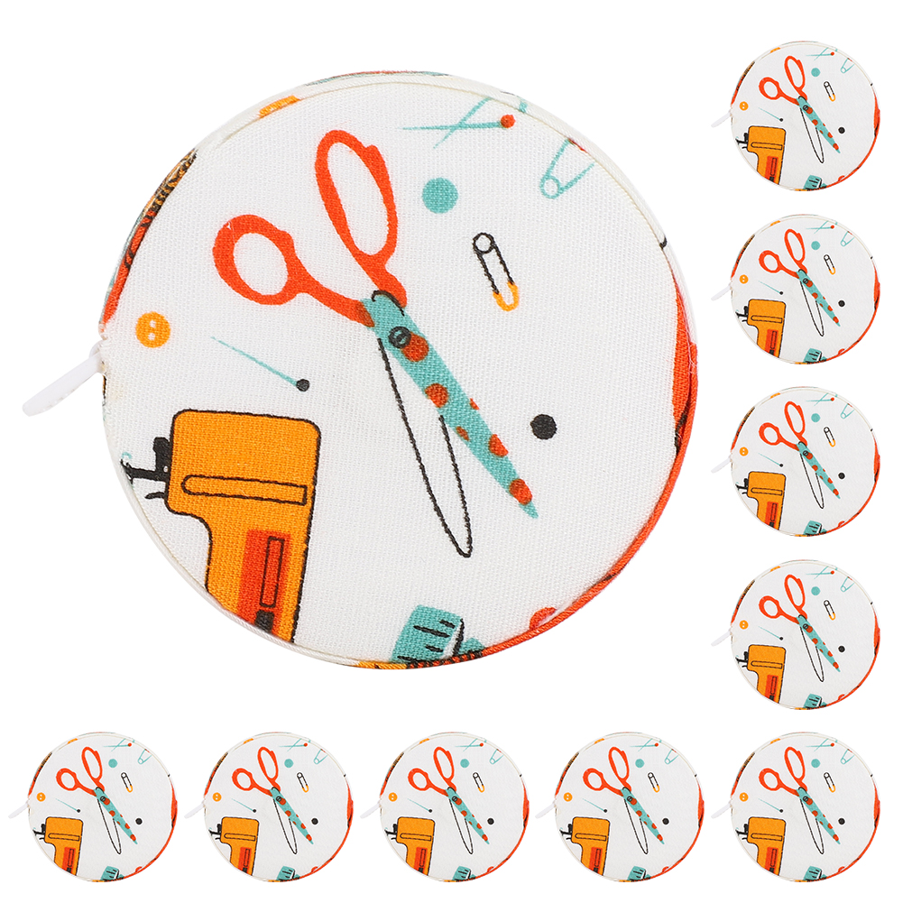 Set Mit 10 Einziehbaren Maßbändern, Verstellbarem Nählineal, Schneidermaßband Für Stoff Und Körper