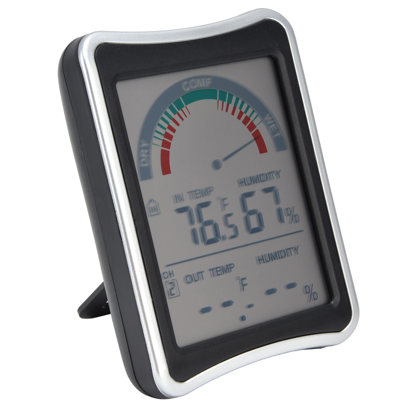 Kabelloses Digitales Thermometer Und Hygrometer Zur Messung Von Temperatur Und Luftfeuchtigkeit In Innenräumen, -50 °c Bis 70 °c, 20 % Bis 99 % Relativer Luftfeuchtigkeit
