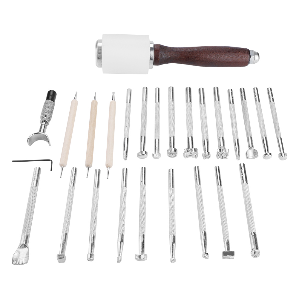 Lederlocher-set Für Diy-bastelarbeiten – Handmarkierungswerkzeuge, Komplettes Set
