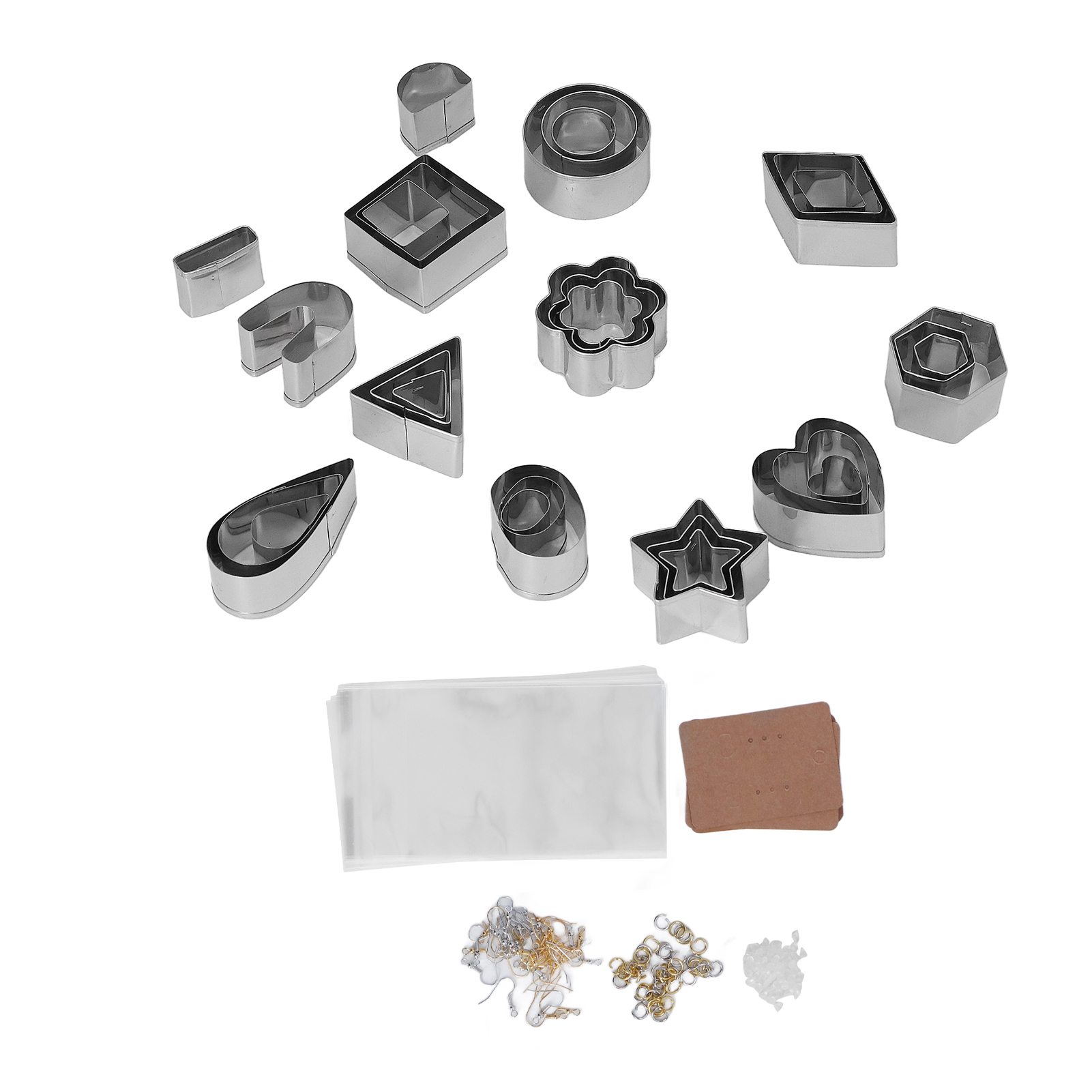 Set Mit 13 Ausstechformen Aus Polymerclay, Verschiedene Formen, Schneideset Für Diy-schmuckherstellung, Modellierwerkzeuge