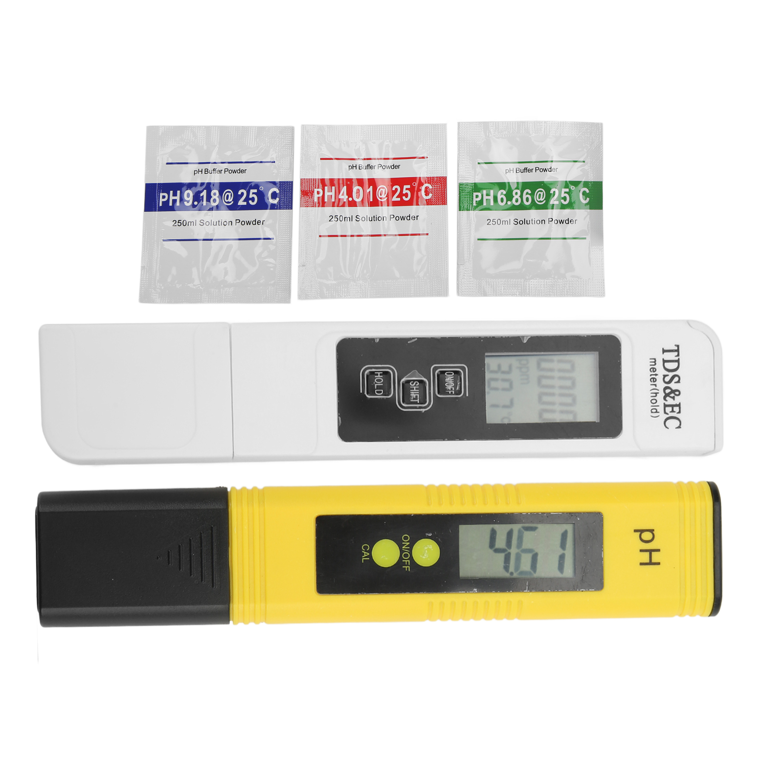 Tragbares Digitales Ph- Und Tds-wassermessgerät Aus Abs-kunststoff, Robust Und Geeignet Für Aquarien Und Schwimmbäder.