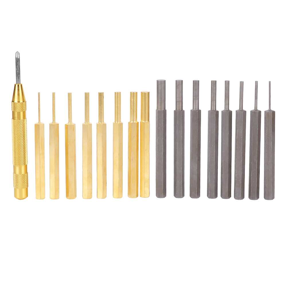 18-teiliges Professionelles Lederlocher-set Aus Kohlenstoffstahl Und Messing, Handarbeitswerkzeuge