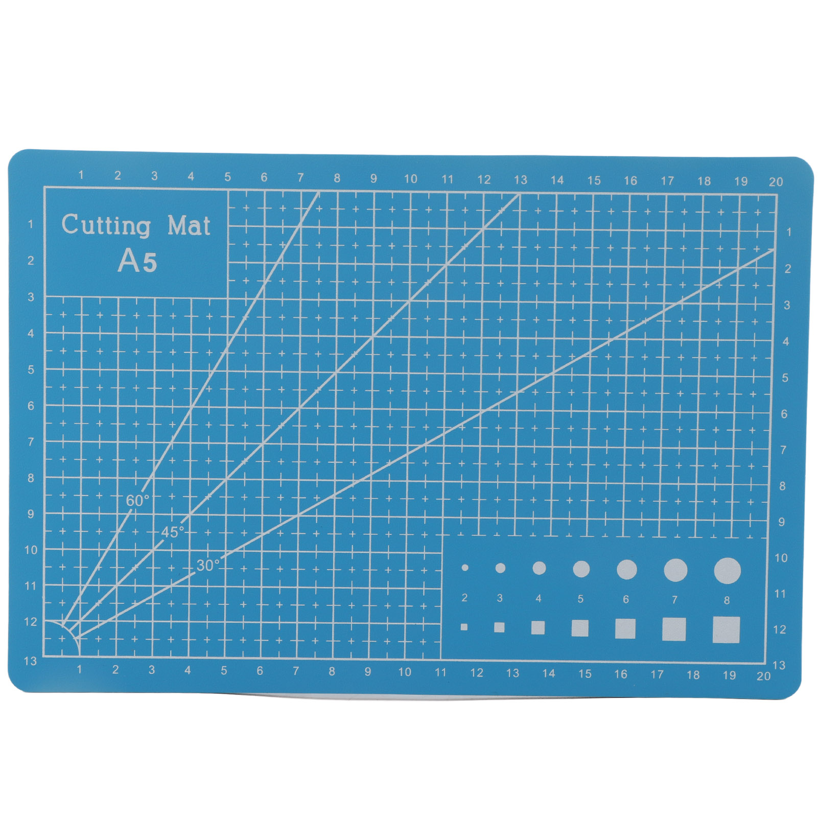 Set Mit 2 A5-schneidematten Mit Rasterlinien, Selbstheilendes Pvc Für Papier, Leder, Stoff – Diy-platte