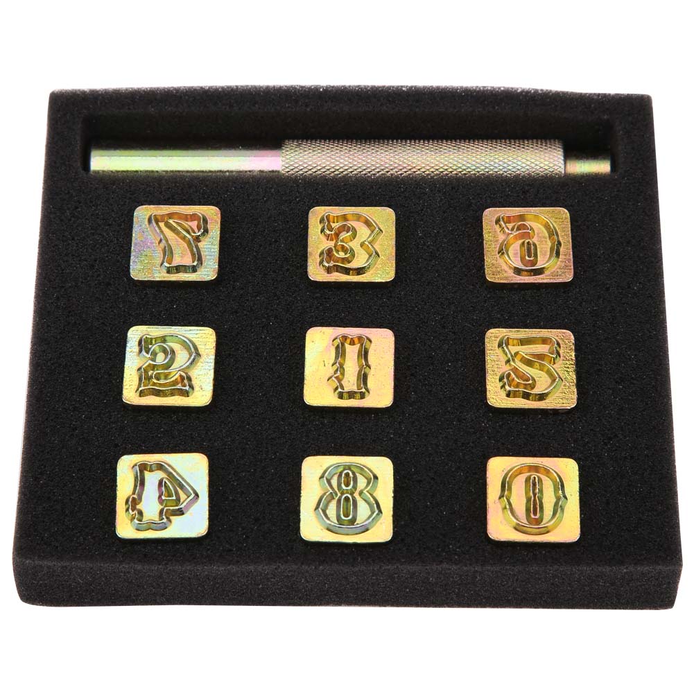 13-mm-stanzstempelsatz, Nummern 0 Bis 8, Metallstanzform, Stanzwerkzeug.